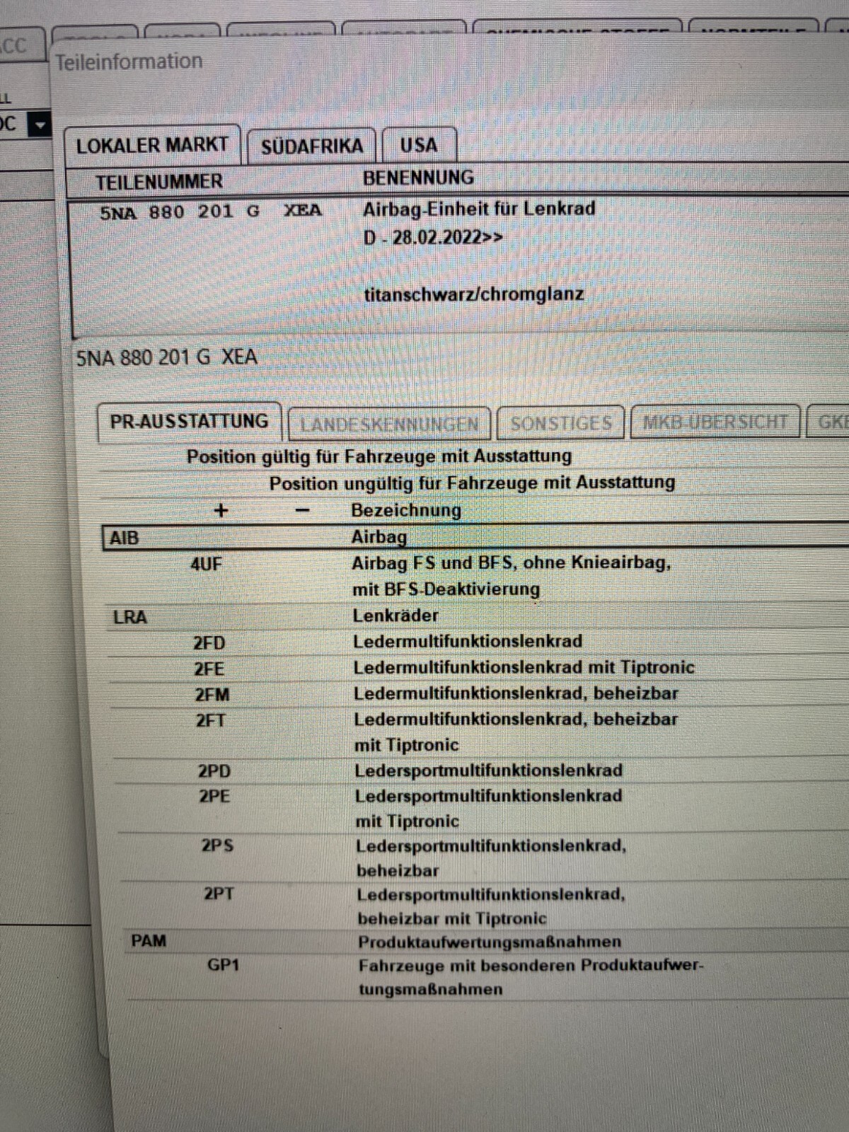 VW T-ROC LENKRAD B.A.G STEERING WHEEL B.A.G. 5NA880201G ORIG.VW NEU! - Obrázek 18