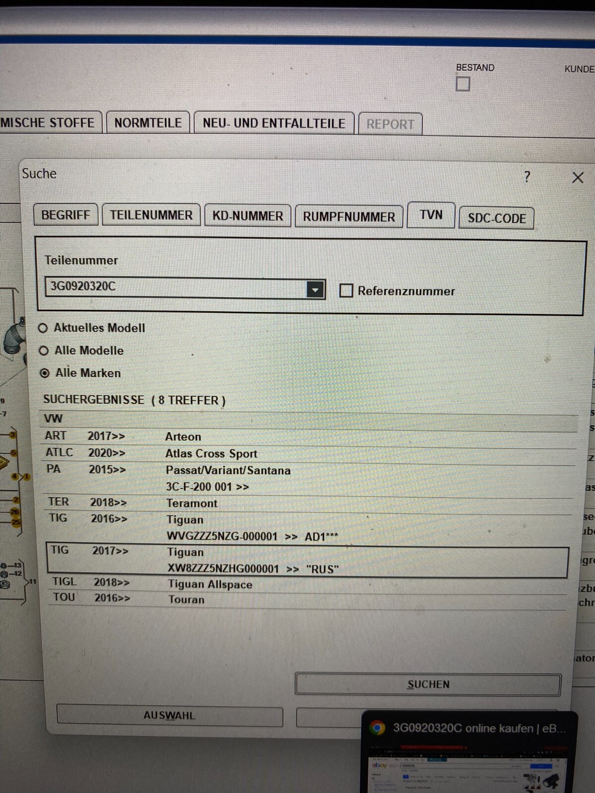VW TERAMONT VIRTUAL COCKPIT 3G0920320C TACHOMETER 0 KM 3G0 920 320 C - NEW !!! - Obrázek 5