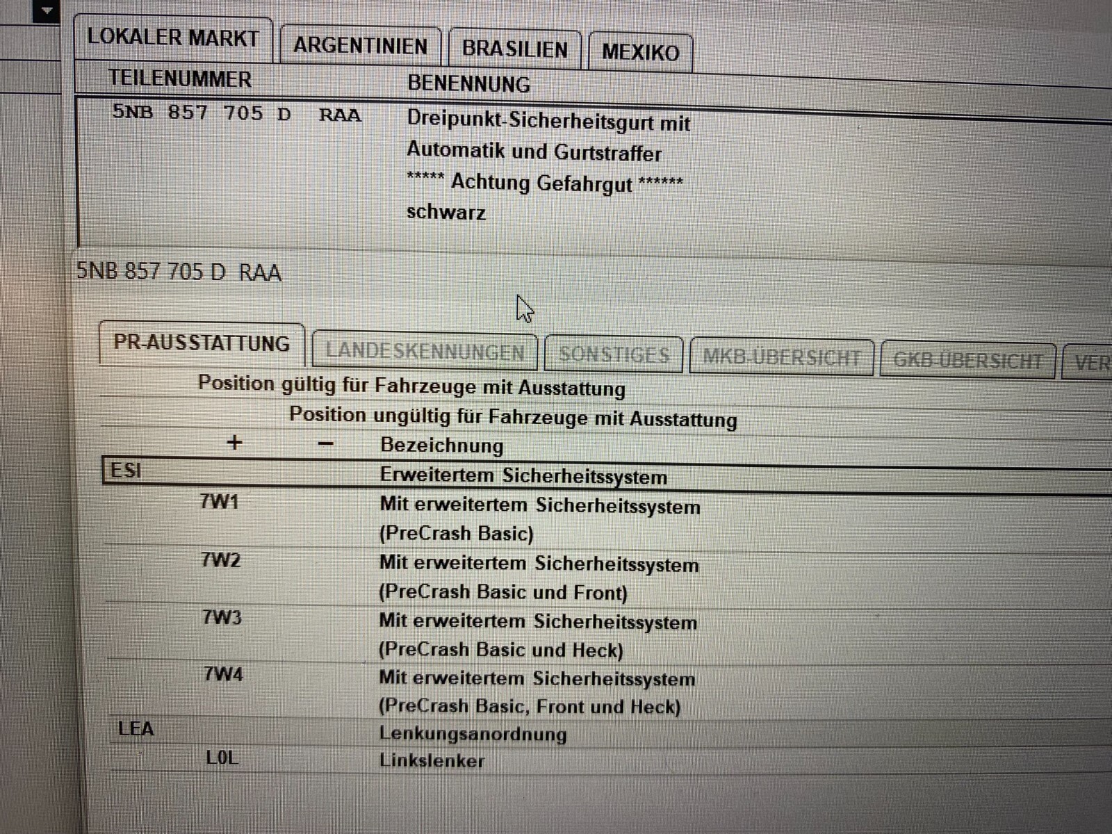 VW TIGUAN 2020-2023 SCHALTTAFEL HUD-DASHBOARD HUD 5NB 857 003 N + GURTEN+AIRBAG - Obrázek 19