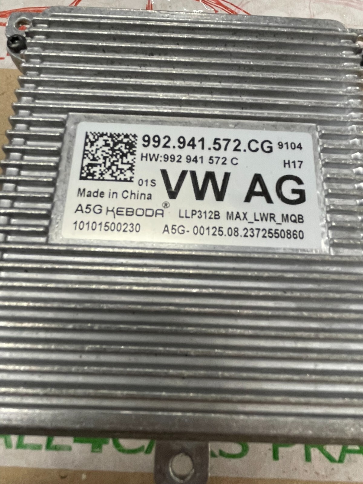 VW TIGUAN LEISTUNGSMODUL FÜR HAUPTLICHTELEKTRONIK LED PDLS+ 992941572CG ORIG.NEU - Obrázek 3