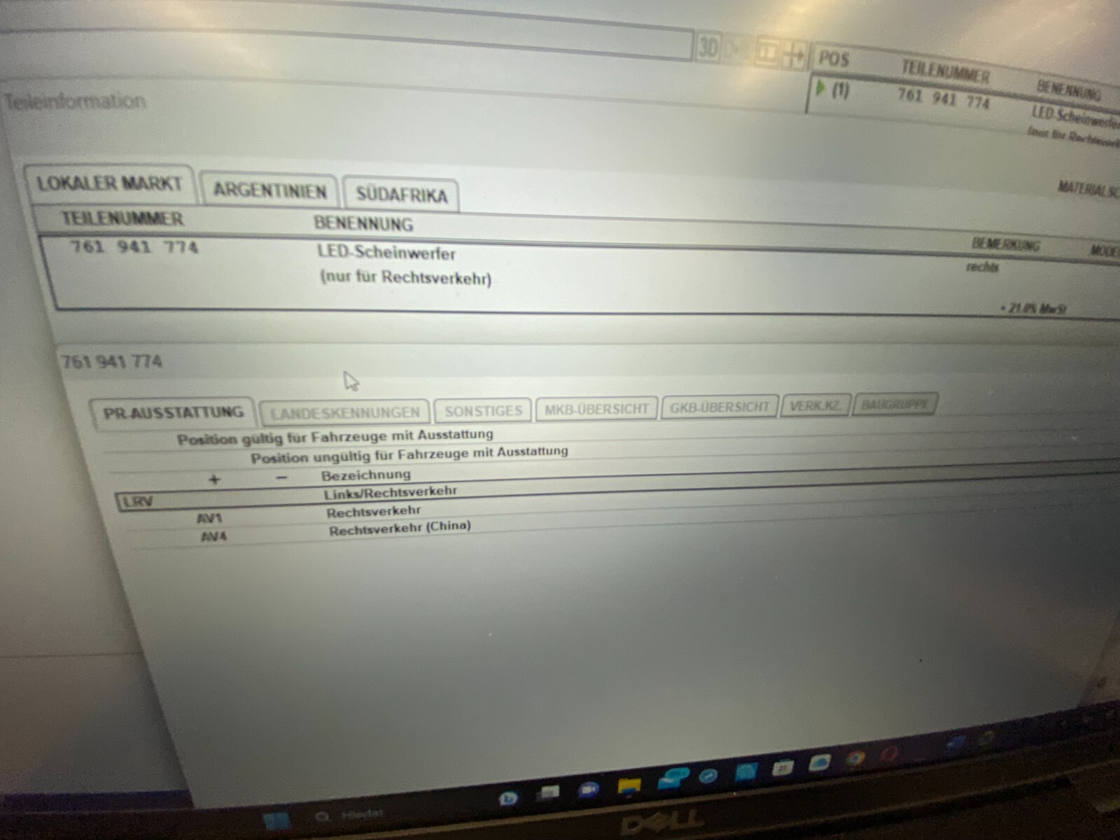 VW TOUAREG CR7 SCHEINWERFER RECHTS FULL LED 761 941 036 B - 761 941 774 ORIG.NEU - Obrázek 25