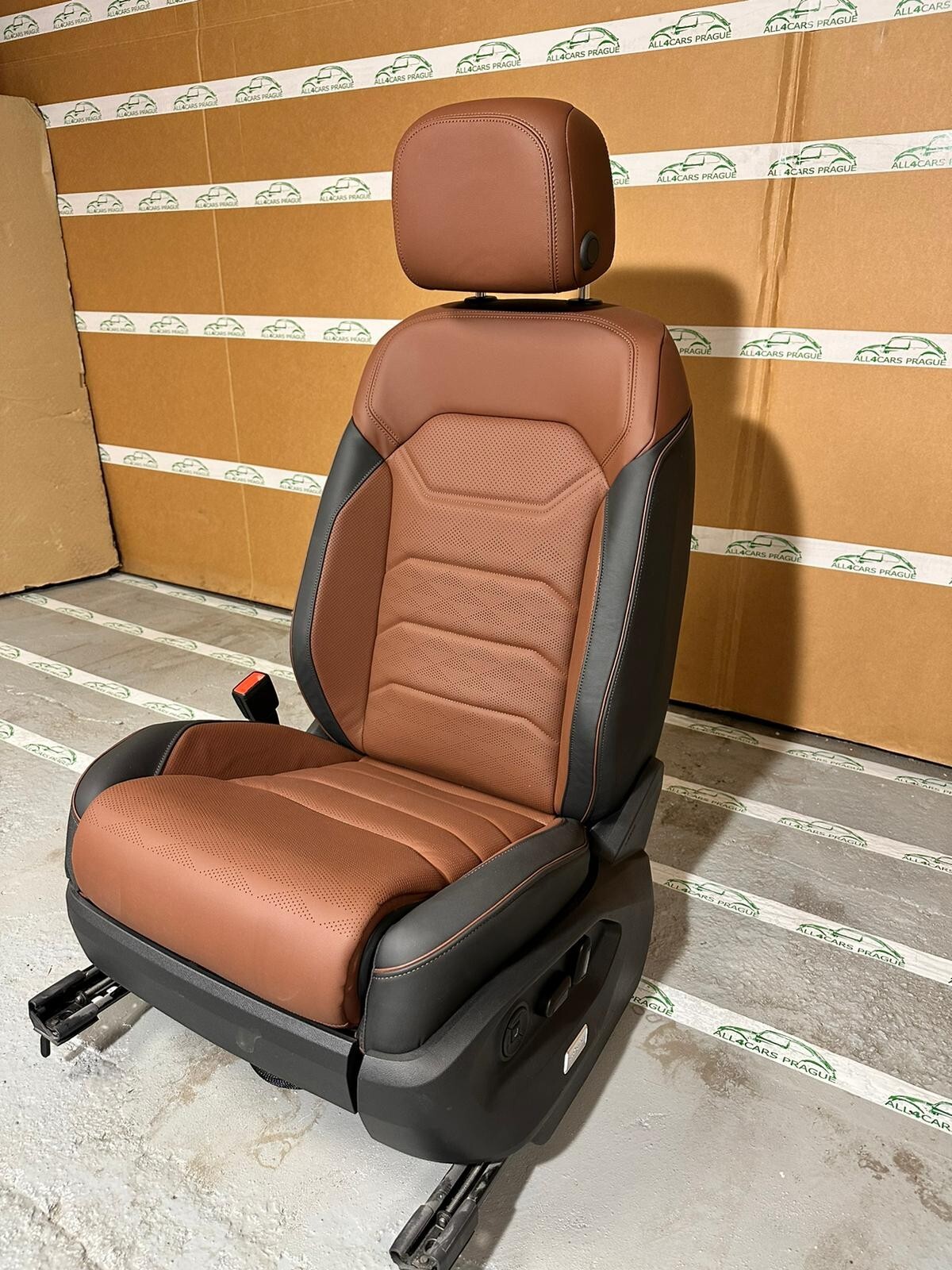 VW TOUAREG III CR7 760 SITZE SPORT LEDER SITZEN BRAUN LEDER VON TEST WAGEN!!