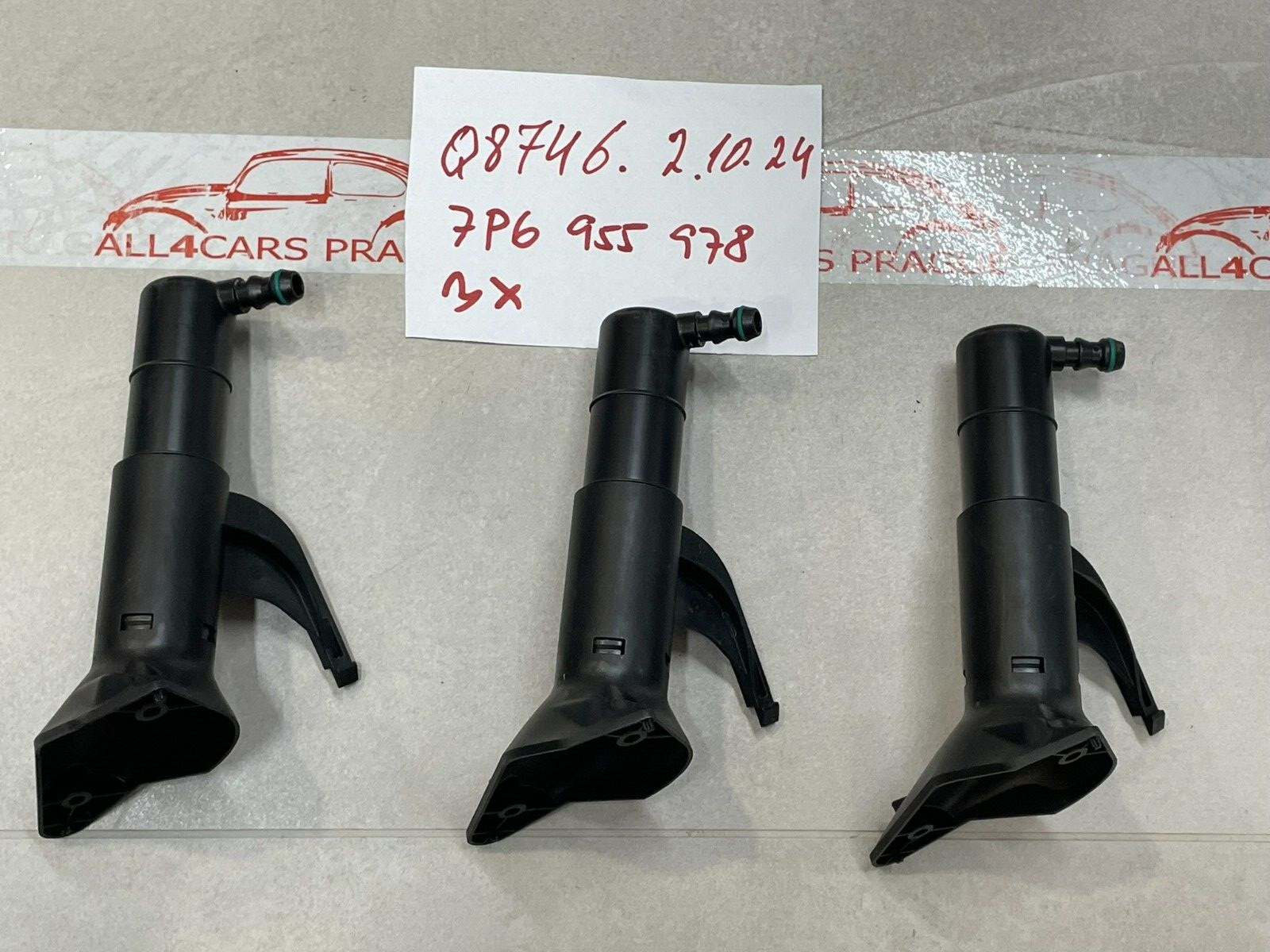 VW TOUAREG TELESKOPDÜSE SCHEINWERFERREINIGUNG 7P6955978 RECHTS ORIG.NEU! - Obrázek 13