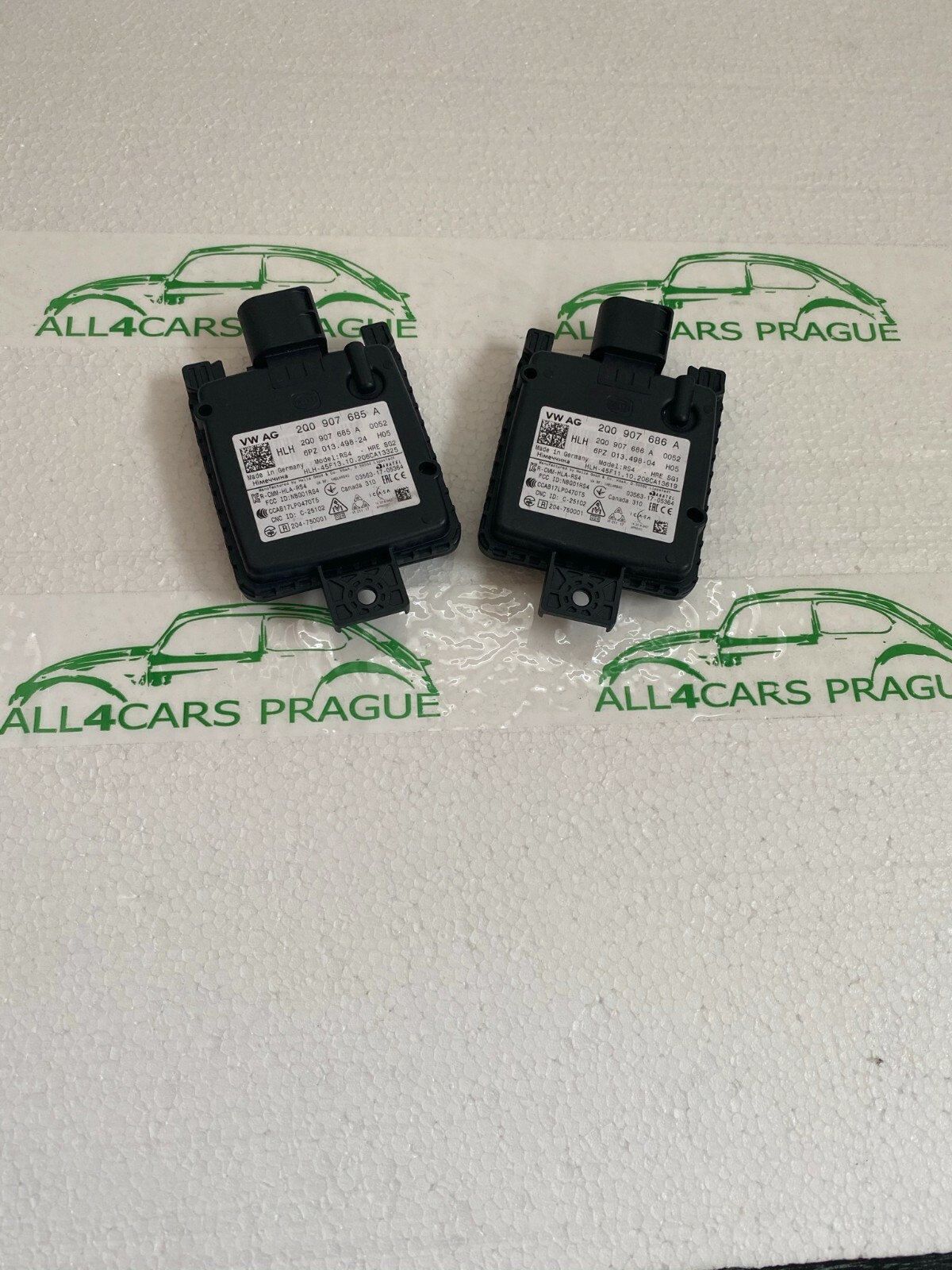 2Q0 907 685 A -686 A-VW Škoda Totwinkelassistent, L+R, 2Q0907685A -2Q0907686A