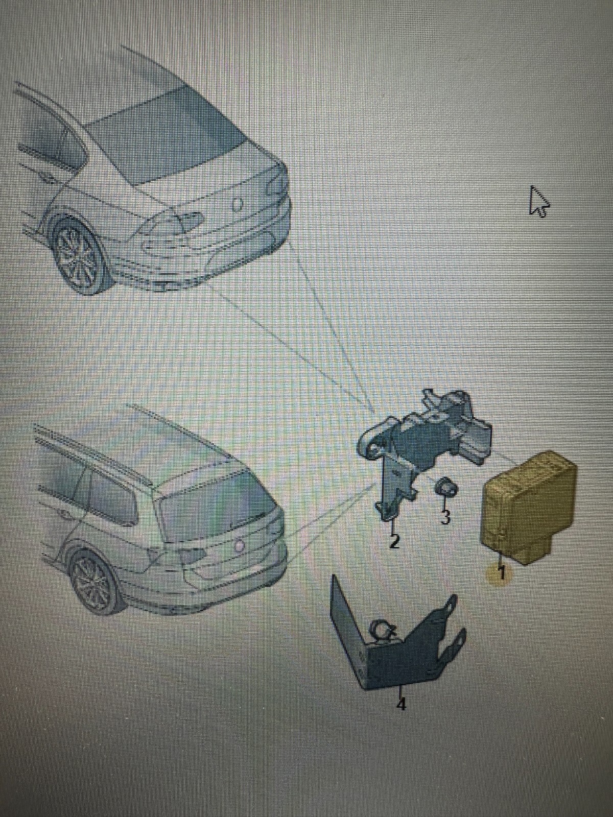 3Q0907590E VW AUDI SPURWECHSELASSISTENT RADAR GERÄT 3Q0907590E FAST NEU TEST CAR - Obrázek 4