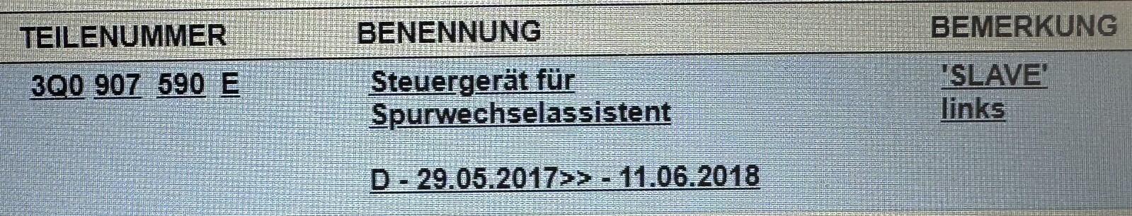 3Q0907590E VW AUDI SPURWECHSELASSISTENT RADAR GERÄT 3Q0907590E FAST NEU TEST CAR - Obrázek 4