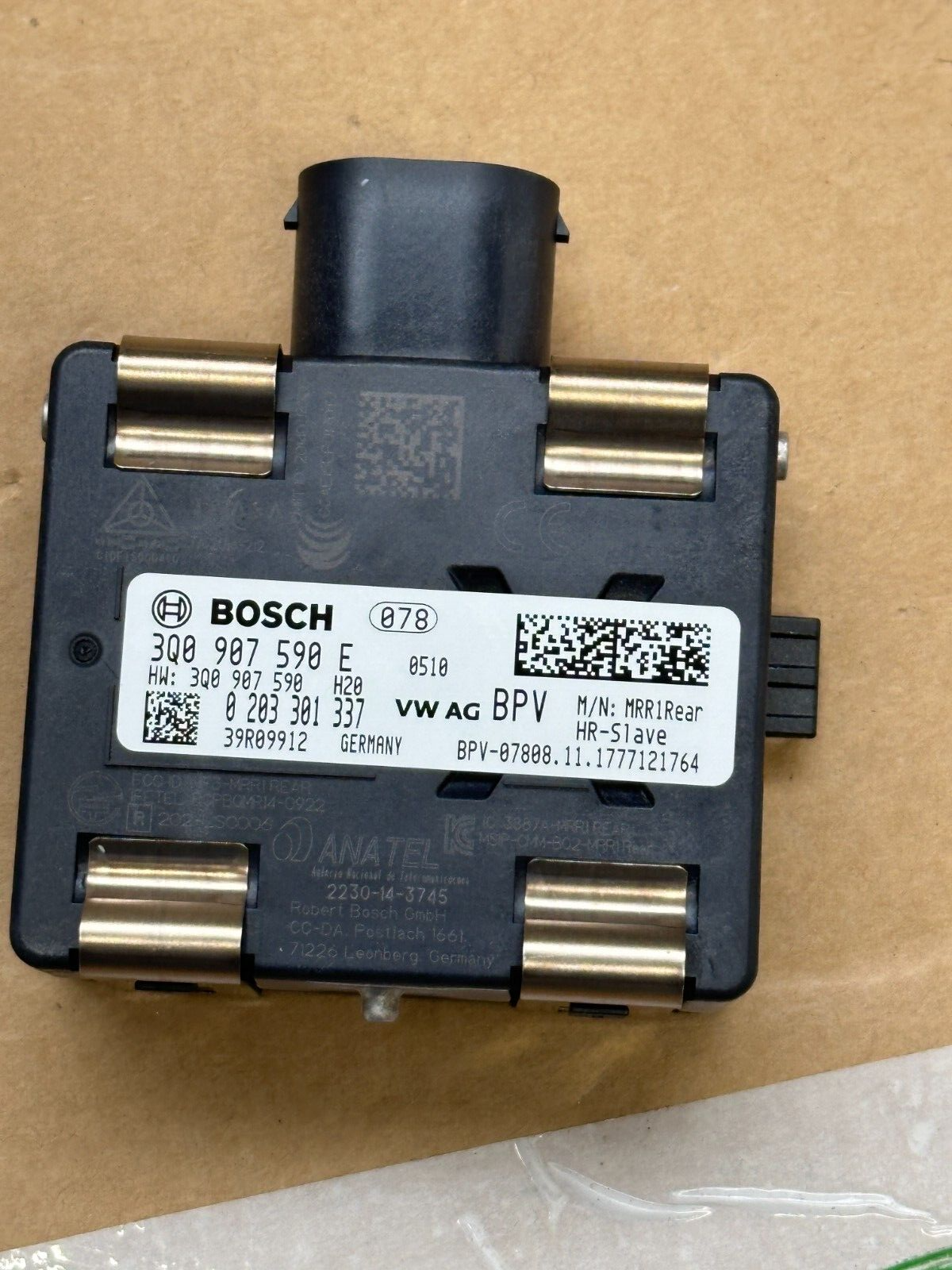 3Q0907590E VW AUDI SPURWECHSELASSISTENT RADAR GERÄT 3Q0907590E FAST NEU TEST CAR
