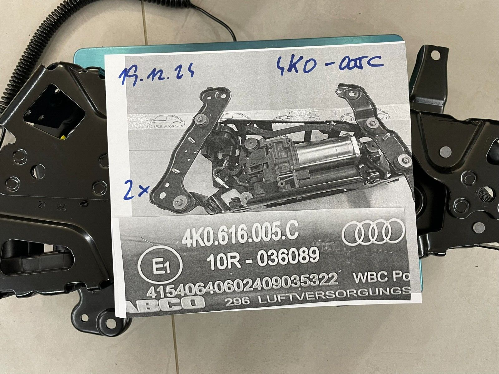 4K0616005C AUDI A6/S6/RS6/A7 KOMPRESSOR LUFTFEDERUNG KOMPRESOR 4K0616005C NEU OR - Obrázek 16