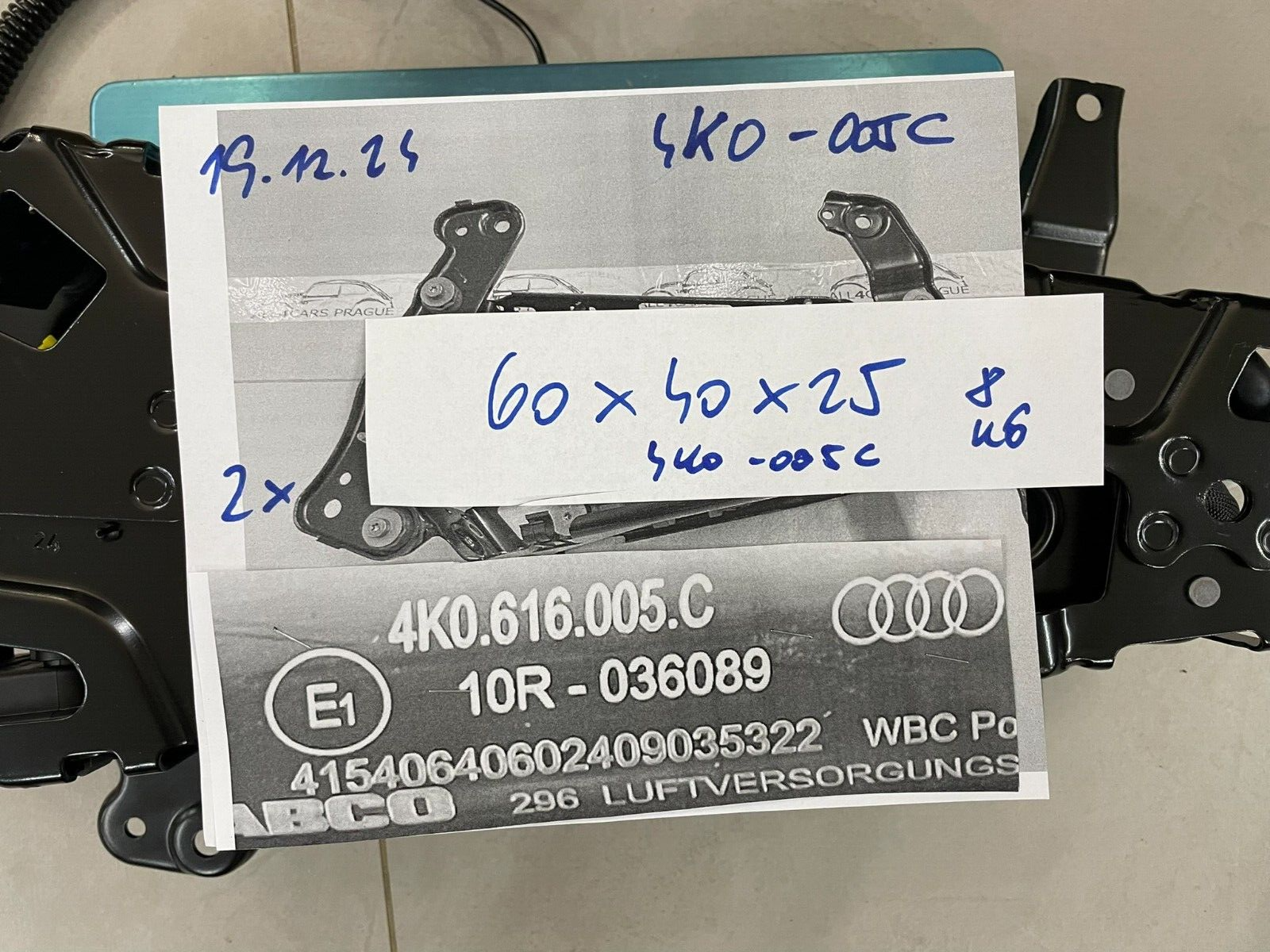 4K0616005C AUDI A6/S6/RS6/A7 KOMPRESSOR LUFTFEDERUNG KOMPRESOR 4K0616005C NEU OR - Obrázek 17