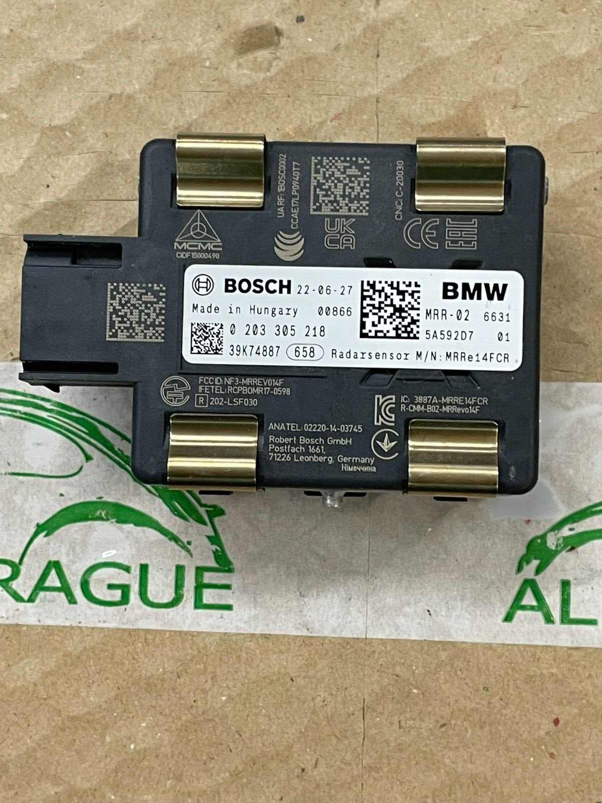 5A592D7 BMW 3-ER ACC ABSTAND RADARSENSOR 5A592D7 0203305218 FAST NEU TEST WAGEN - Obrázek 13