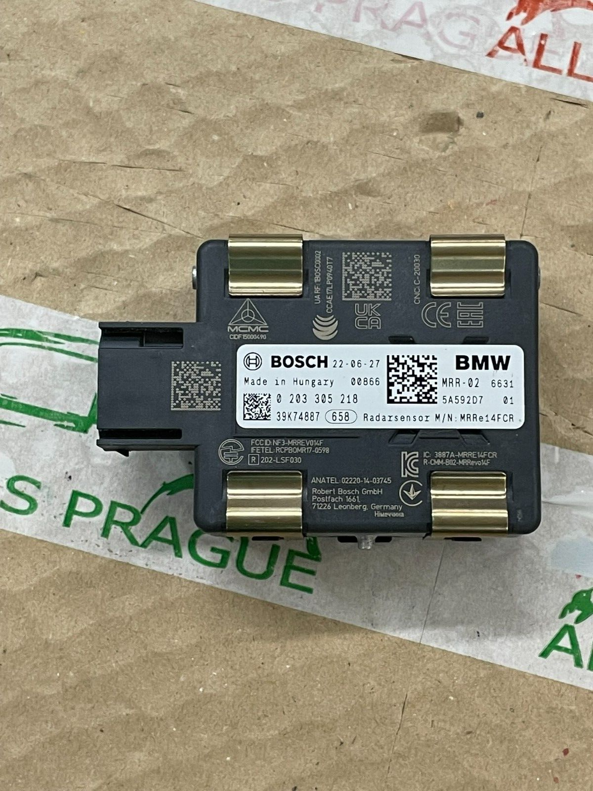 5A592D7 BMW 3-ER ACC ABSTAND RADARSENSOR 5A592D7 0203305218 FAST NEU TEST WAGEN