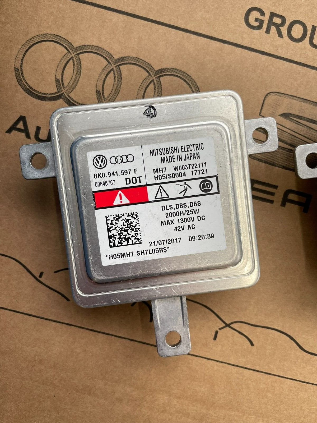 8K0941597F PORSCHE VW AUDI XENON SCHEINWERFER STEUERGERÄT 8K0941597F ORIG. NEU - Obrázek 5