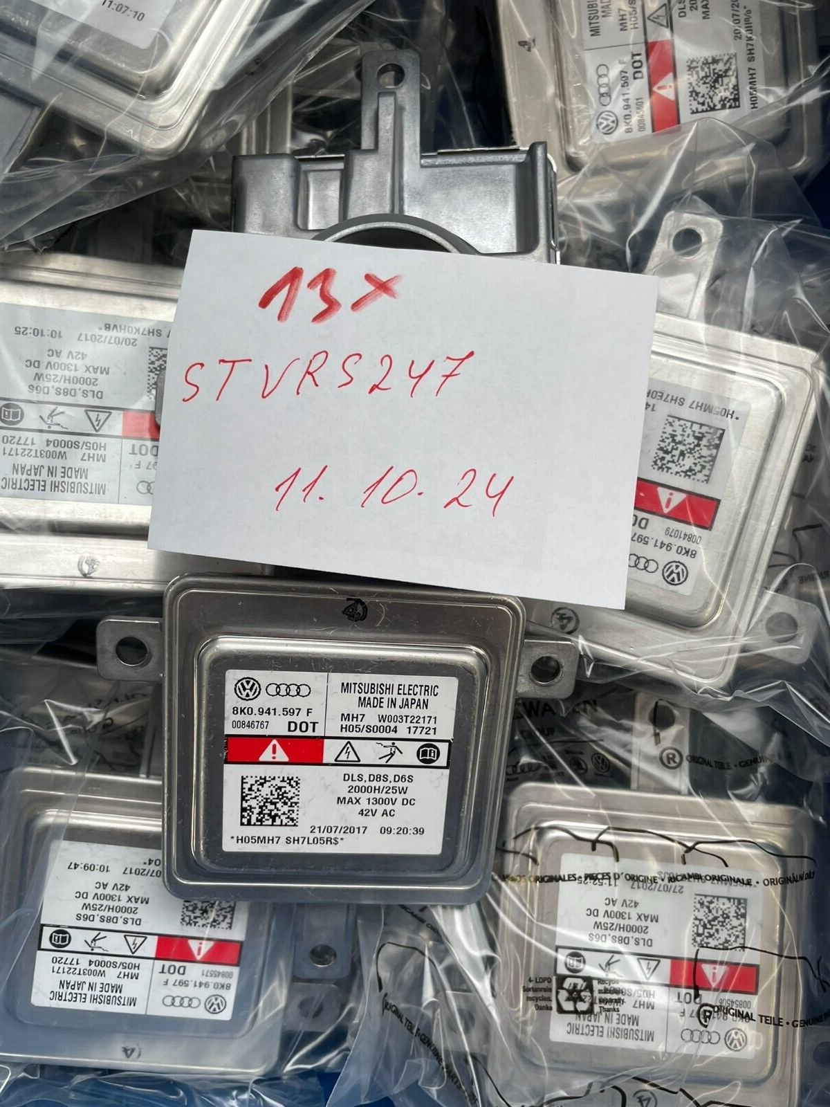 8K0941597F PORSCHE VW AUDI XENON SCHEINWERFER STEUERGERÄT 8K0941597F ORIG. NEU - Obrázek 9