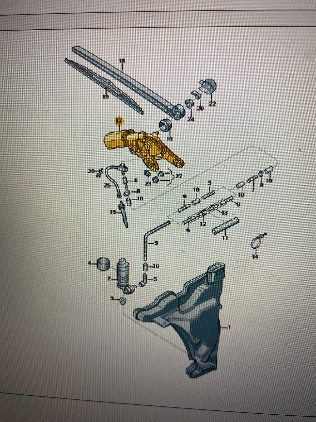 AUDI A4 8W-Q7 4M HECKWISCHER WISCHERMOTOR 4M0955711A ORIG.Fast Neu Teil-Test Car - Obrázek 13