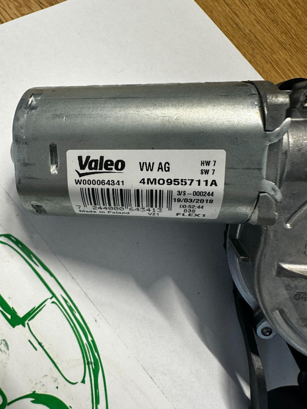 AUDI A4 8W-Q7 4M HECKWISCHER WISCHERMOTOR 4M0955711A ORIG.Fast Neu Teil-Test Car - Obrázek 10