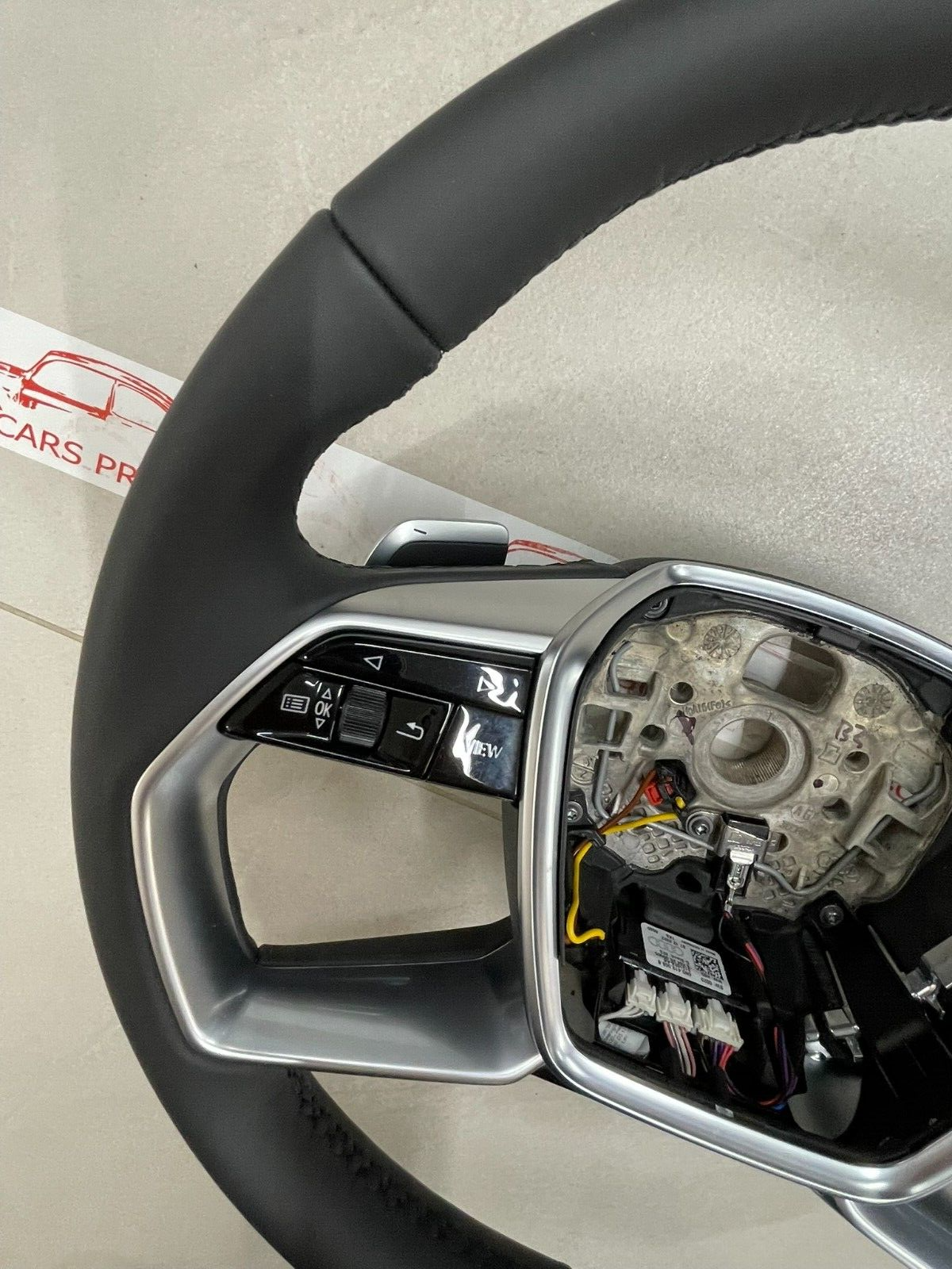 AUDI A6 A7 A8 E-TRON MULTIFUNKTIONS LENKRAD BEHEIZBAR MIT PADELS 4KE419091D NEU - Obrázek 7