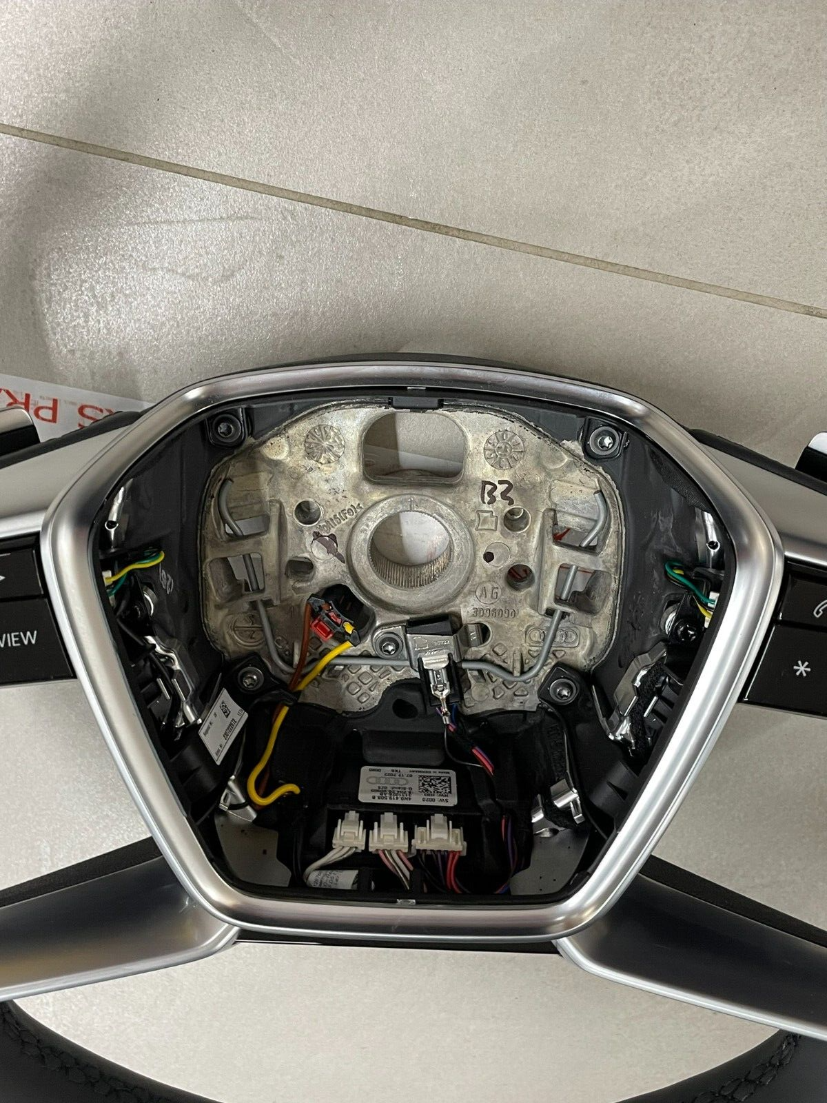 AUDI A6 A7 A8 E-TRON MULTIFUNKTIONS LENKRAD BEHEIZBAR MIT PADELS 4KE419091D NEU - Obrázek 9