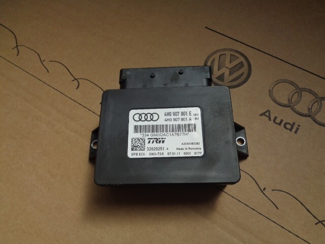AUDI A6 A7 A8 STEUERGERÄT ELEKTROMECHANISCHE FESTSTELLBREMSE 4H0907801E Fast Neu