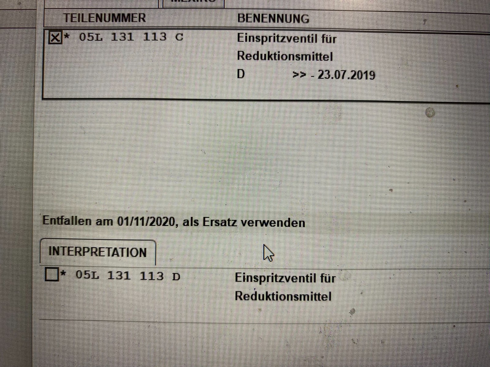 AUDI A6,A7 EINSPRITZVENTIL FUR REDUKTIONSMITTEL 05L131113C ORIGINAL NEU!! - Obrázek 12