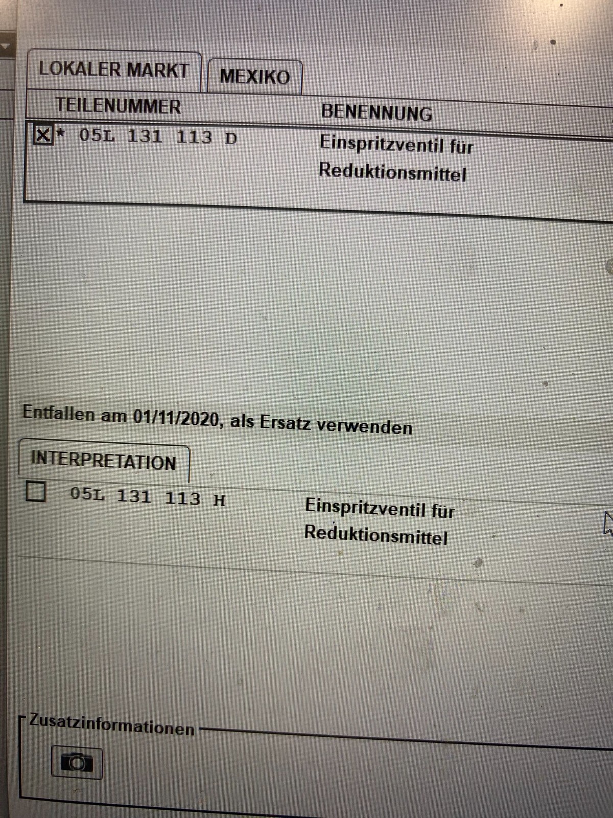 AUDI A6,A7 EINSPRITZVENTIL FUR REDUKTIONSMITTEL 05L131113C ORIGINAL NEU!! - Obrázek 14