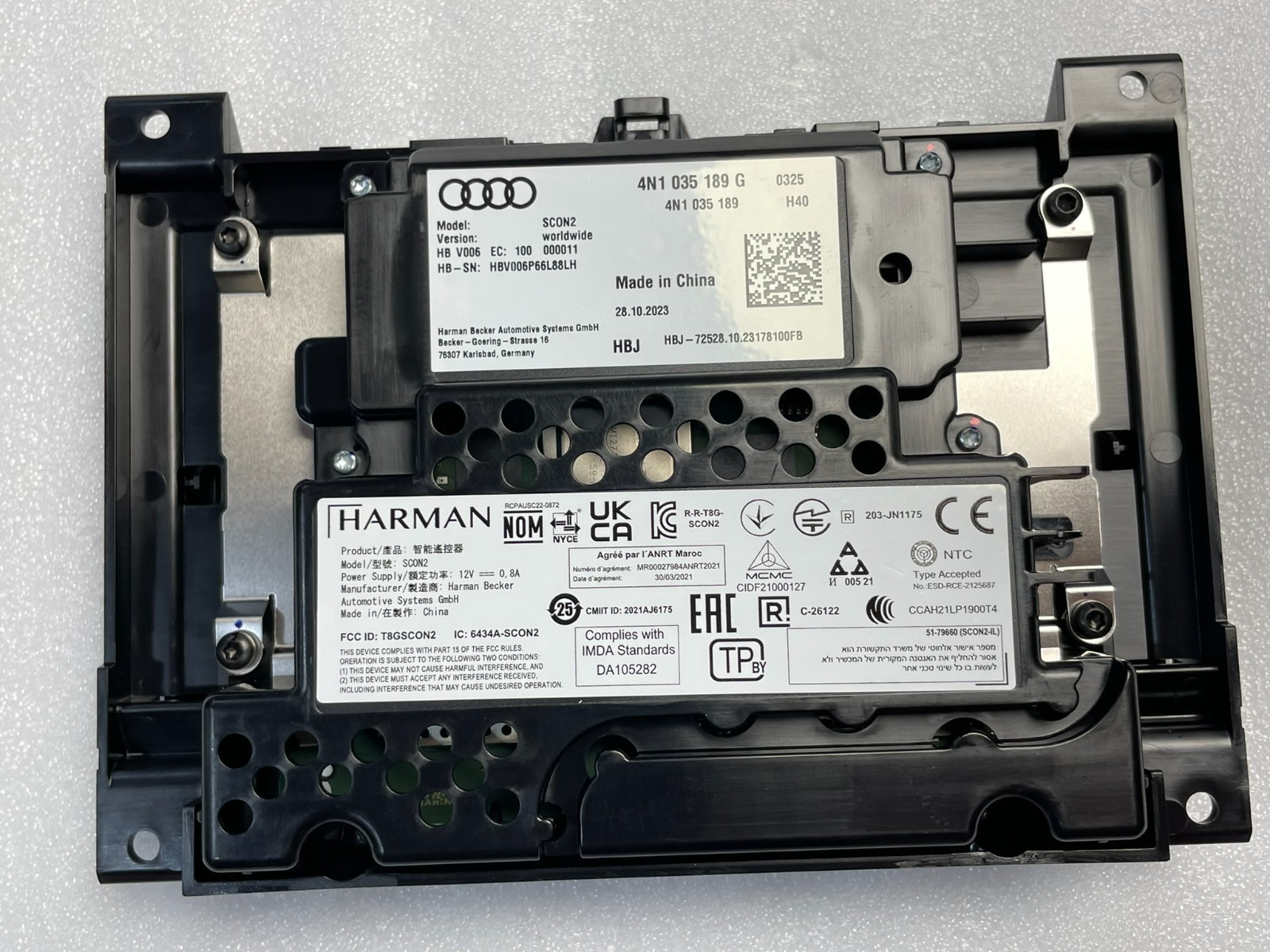 AUDI A8 D5 BEDIENEINHEIT MIT TOUCH SCREEN 4N1035189G ZENTRALE ANZEIGE ORIG. NEU! - Obrázek 4