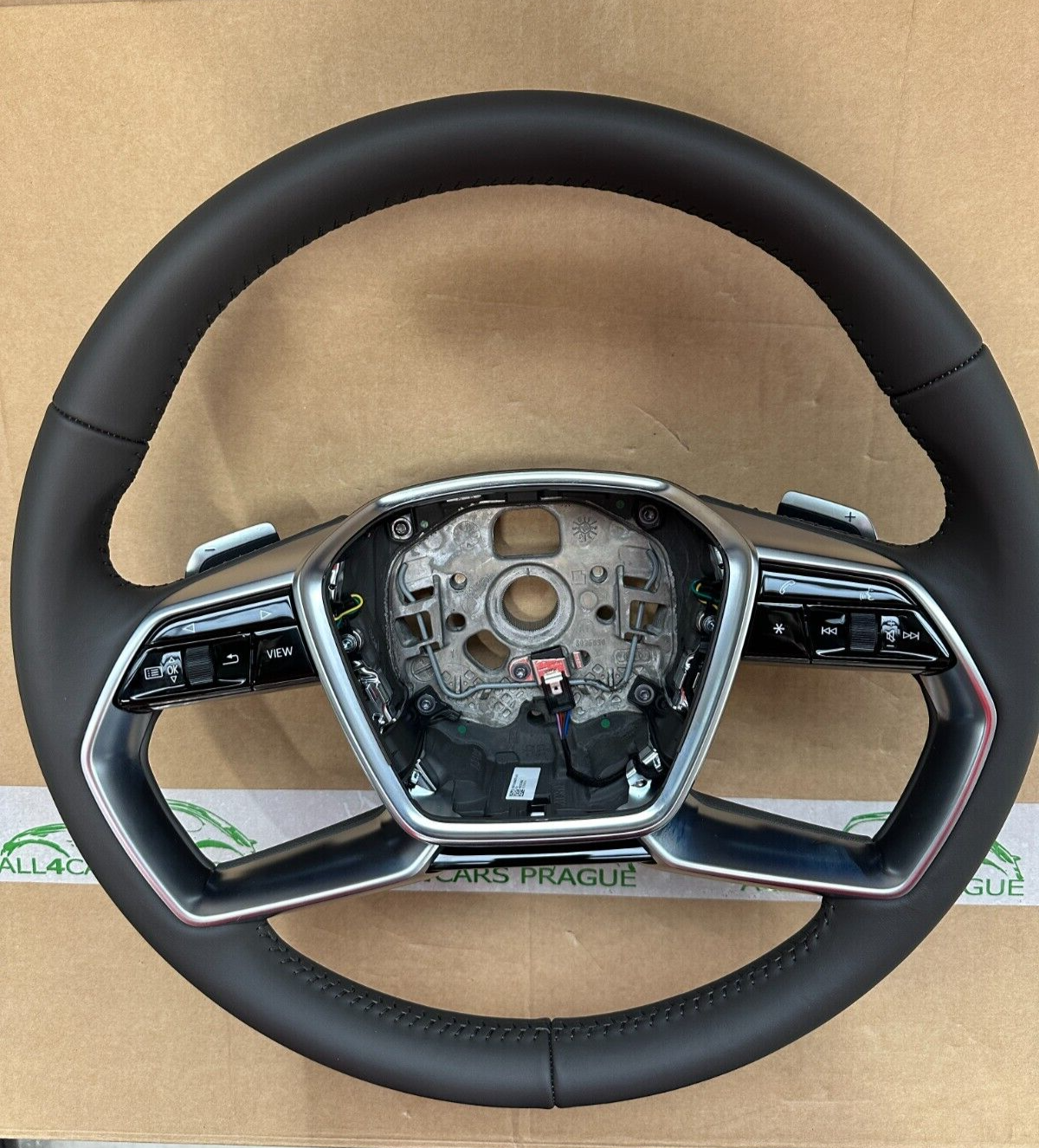 AUDI A8 MULTIFUNKTIONS LENKRAD LEDER TIPTRONIC BRAUN 4N0419091B - FAST NEU OE! - Obrázek 11