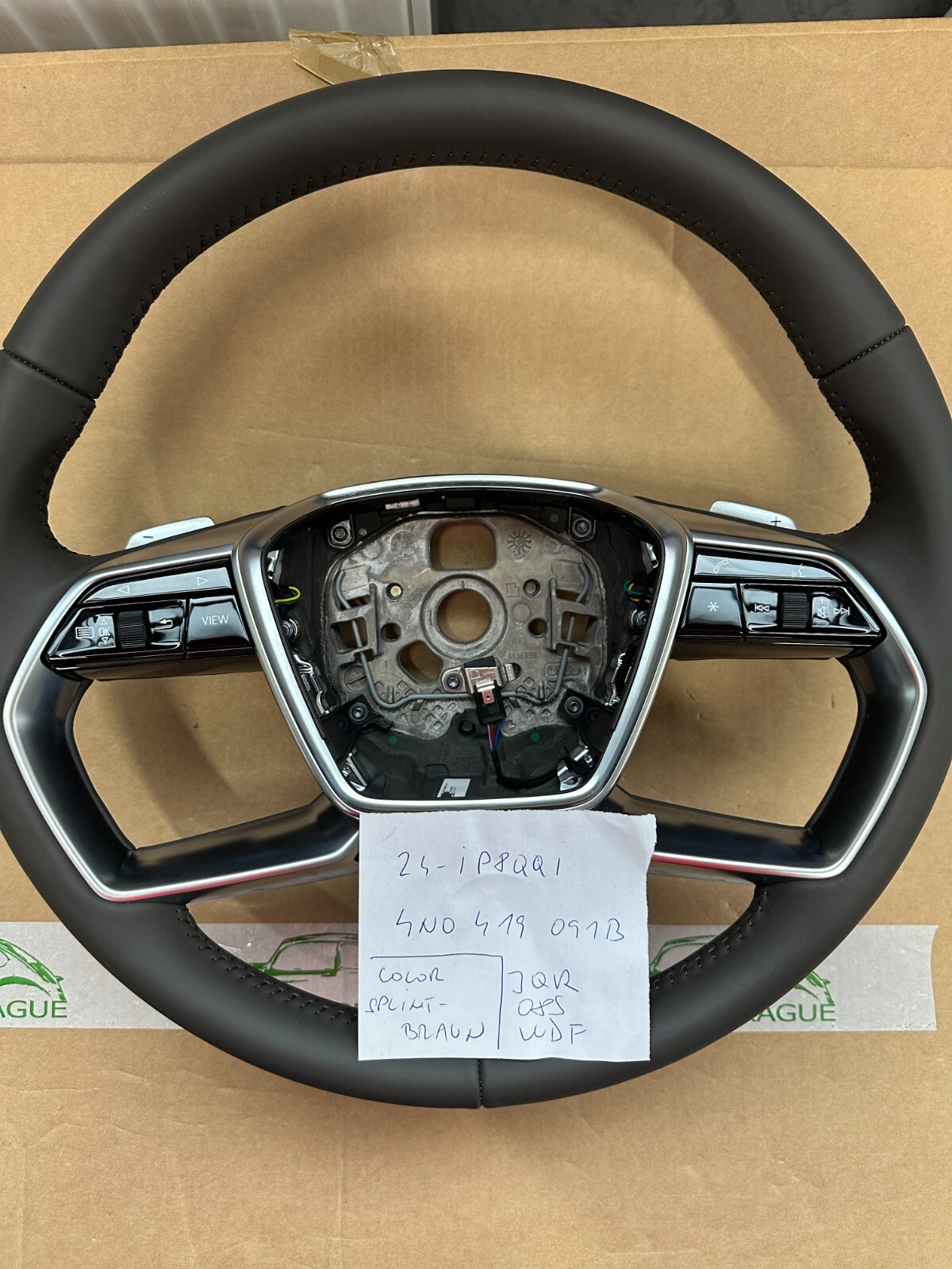 AUDI A8 MULTIFUNKTIONS LENKRAD LEDER TIPTRONIC BRAUN 4N0419091B - FAST NEU OE! - Obrázek 18