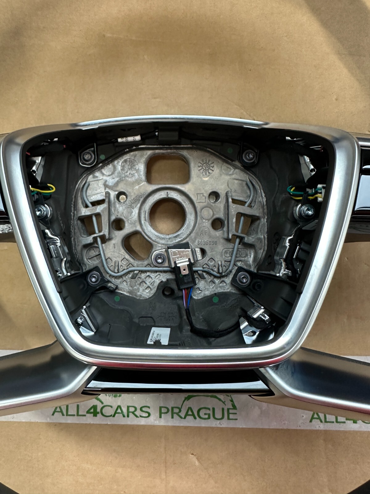 AUDI A8 MULTIFUNKTIONS LENKRAD LEDER TIPTRONIC BRAUN 4N0419091B - FAST NEU OE! - Obrázek 5