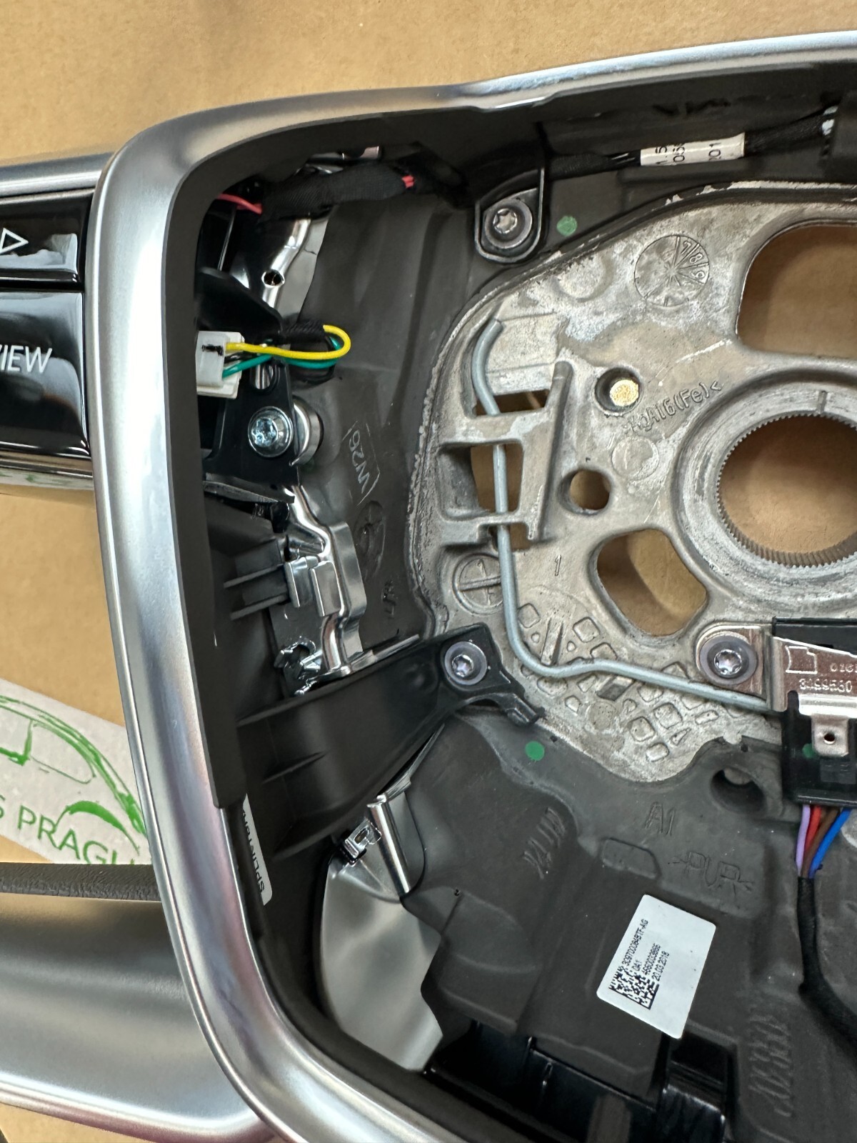 AUDI A8 MULTIFUNKTIONS LENKRAD LEDER TIPTRONIC BRAUN 4N0419091B - FAST NEU OE! - Obrázek 6