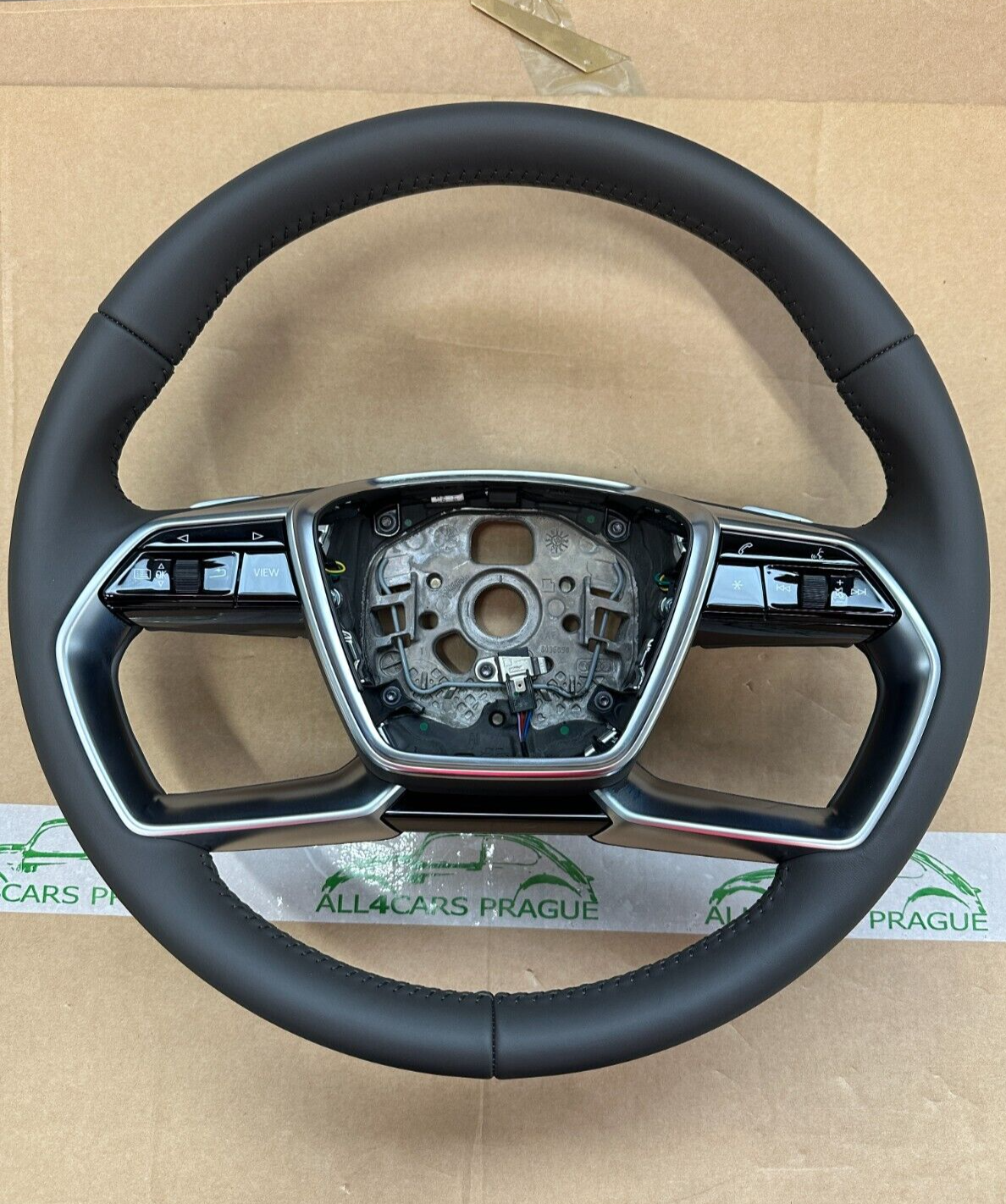 AUDI A8 MULTIFUNKTIONS LENKRAD LEDER TIPTRONIC BRAUN 4N0419091B - FAST NEU OE!