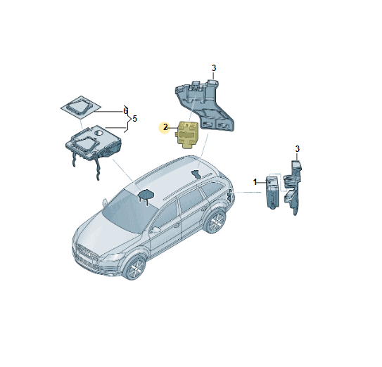 AUDI, BENTLEY STEUERGERÄT SPURWECHSELASSISTENT 4M0907566B Fast Neu d v Test Car - Obrázek 5