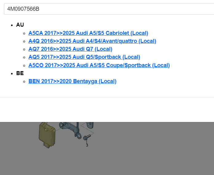 AUDI, BENTLEY STEUERGERÄT SPURWECHSELASSISTENT 4M0907566B Fast Neu d v Test Car - Obrázek 6