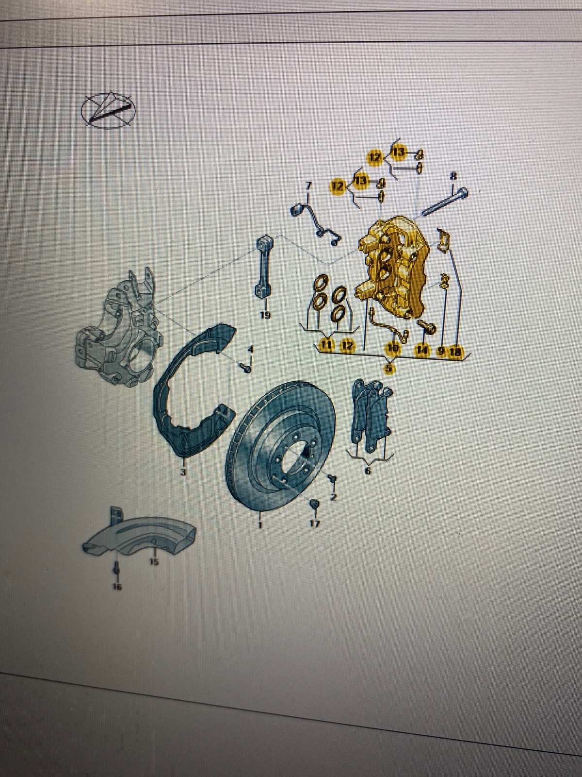 AUDI E-TRON GT BREMSSATTEL HINTEN RECHTS 4J3615424B ORIGINAL AUDI TEIL - NEU!!!! - Obrázek 17