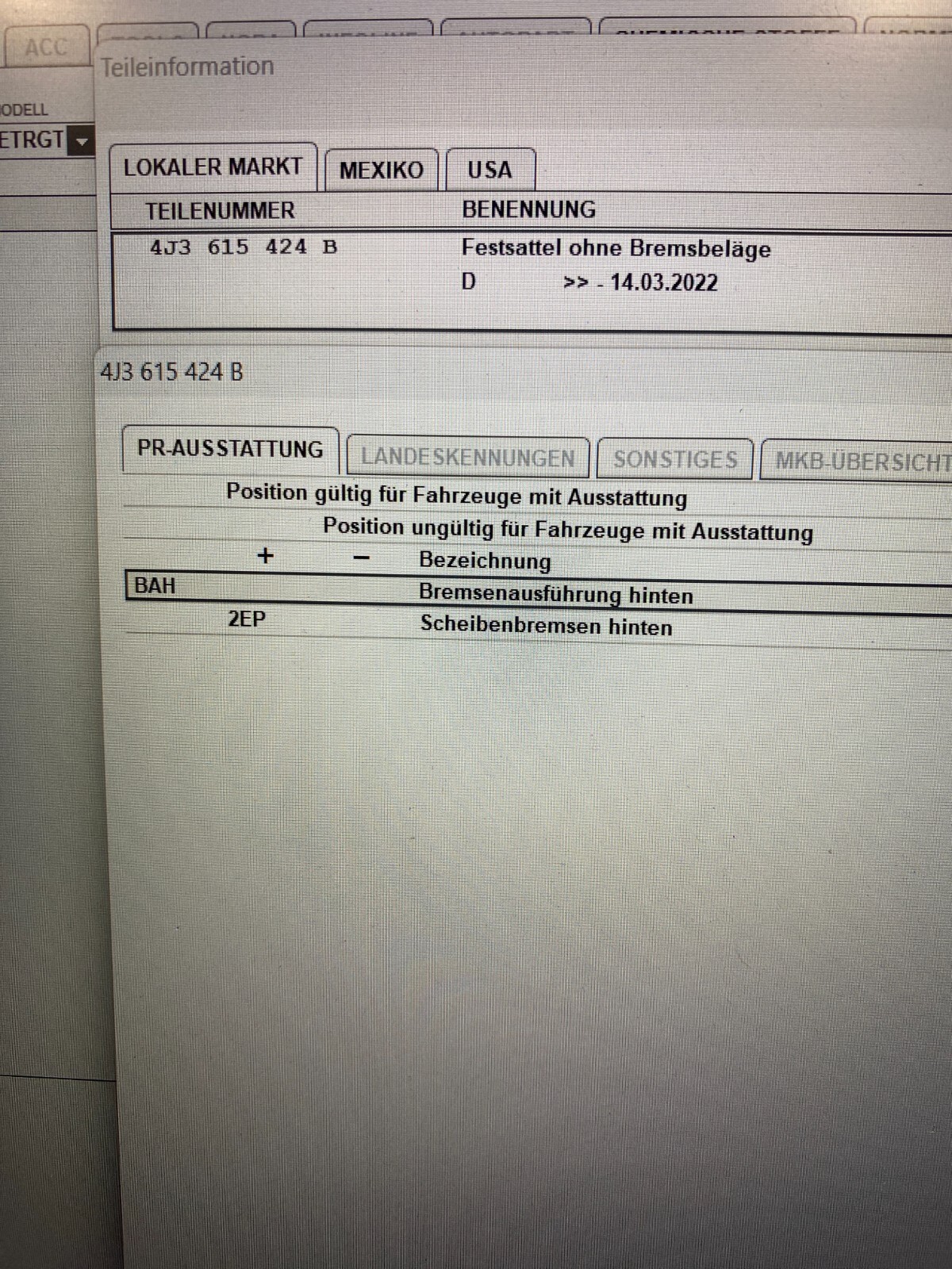 AUDI E-TRON GT BREMSSATTEL HINTEN RECHTS 4J3615424B ORIGINAL AUDI TEIL - NEU!!!! - Obrázek 18