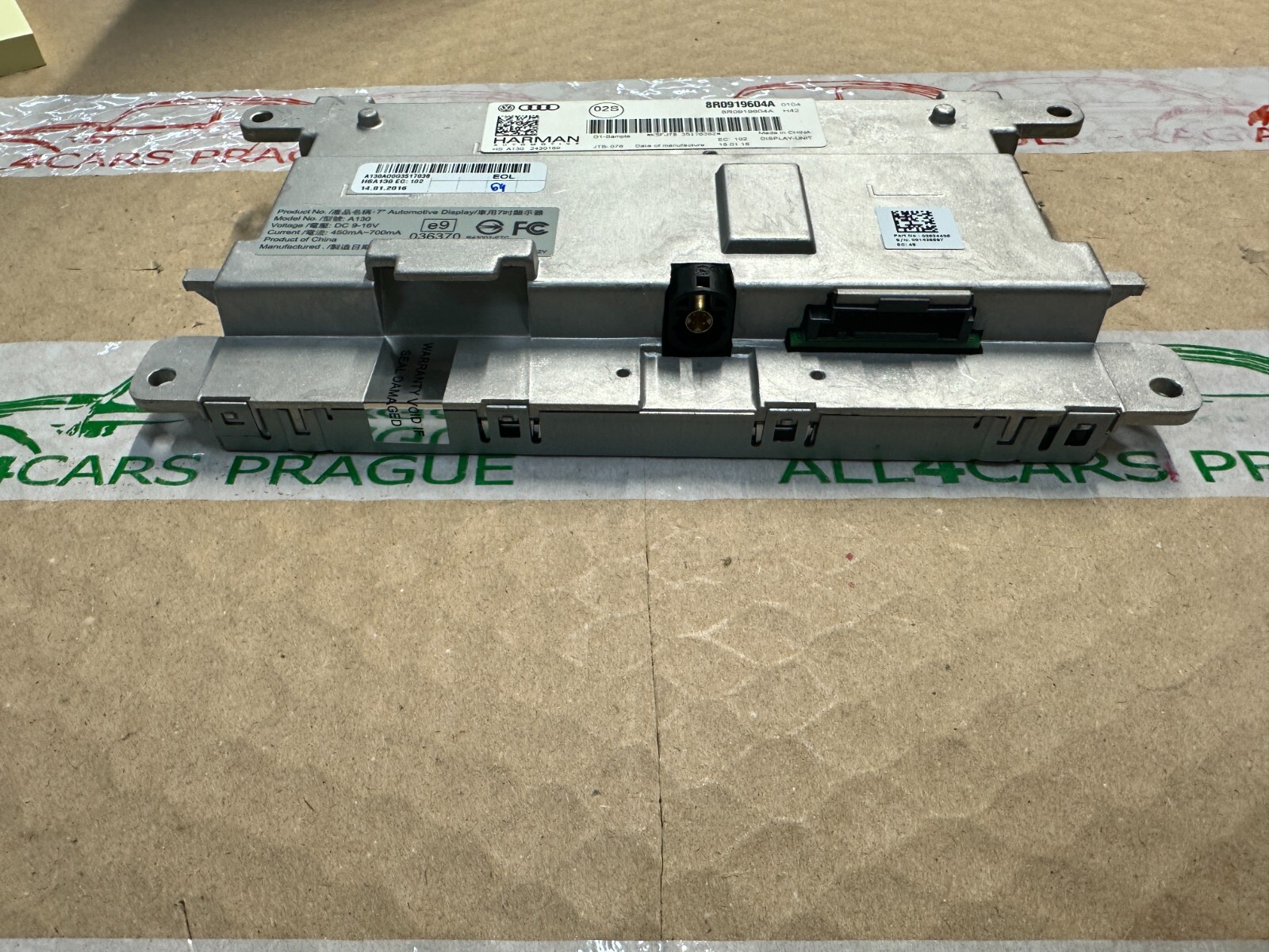 AUDI LCD ANZEIGEEINHEIT FÜR MULTIMEDIAINTERFACE MMI 8R0919604A FAST NEU TEST CAR - Obrázek 19