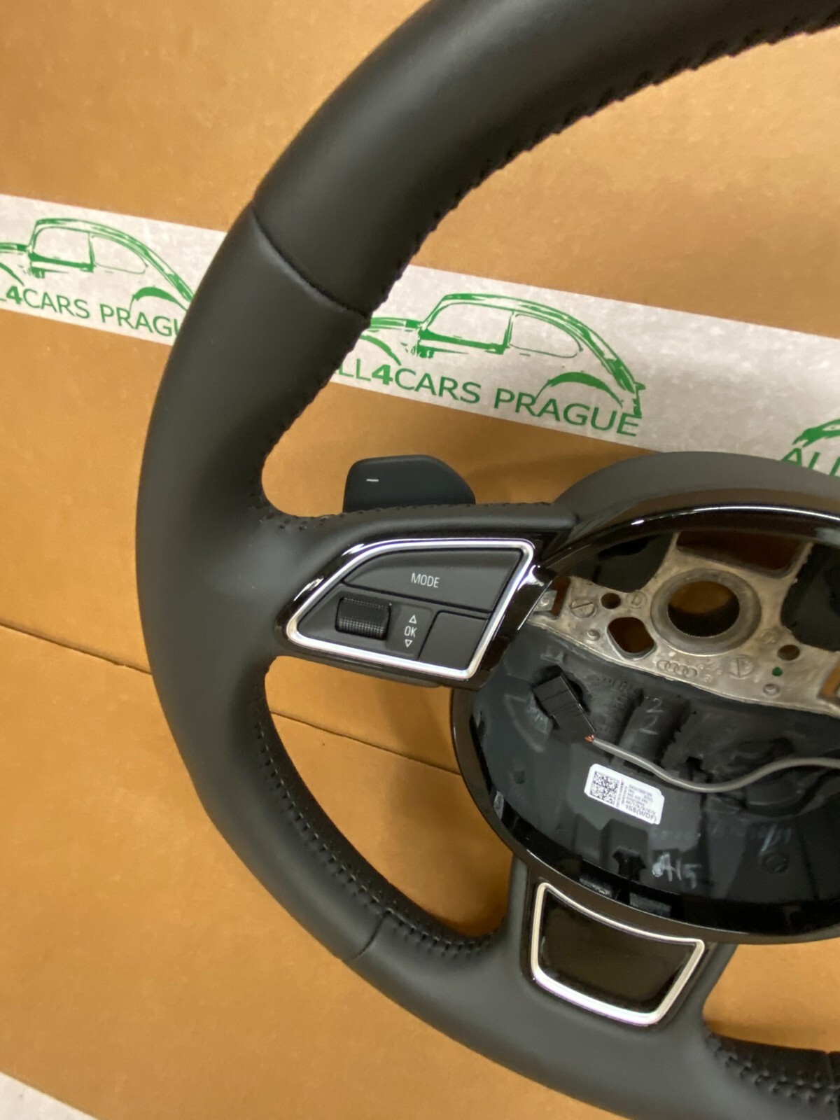 AUDI LENKRAD A4 S4 A5 S5 SPORT LEDERLENKRAD SCHALTWIPPEN 8K0 419 091 BN FAST NEU - Obrázek 4