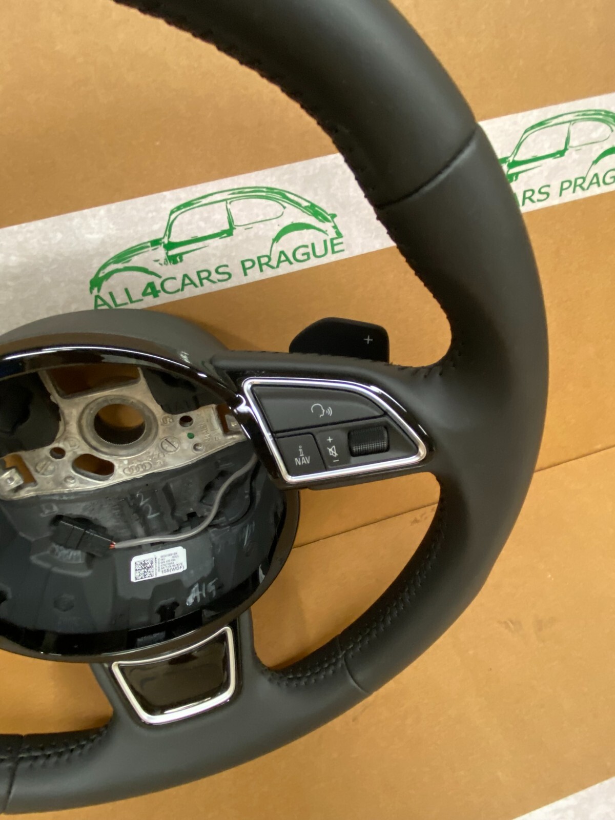 AUDI LENKRAD A4 S4 A5 S5 SPORT LEDERLENKRAD SCHALTWIPPEN 8K0 419 091 BN FAST NEU - Obrázek 5