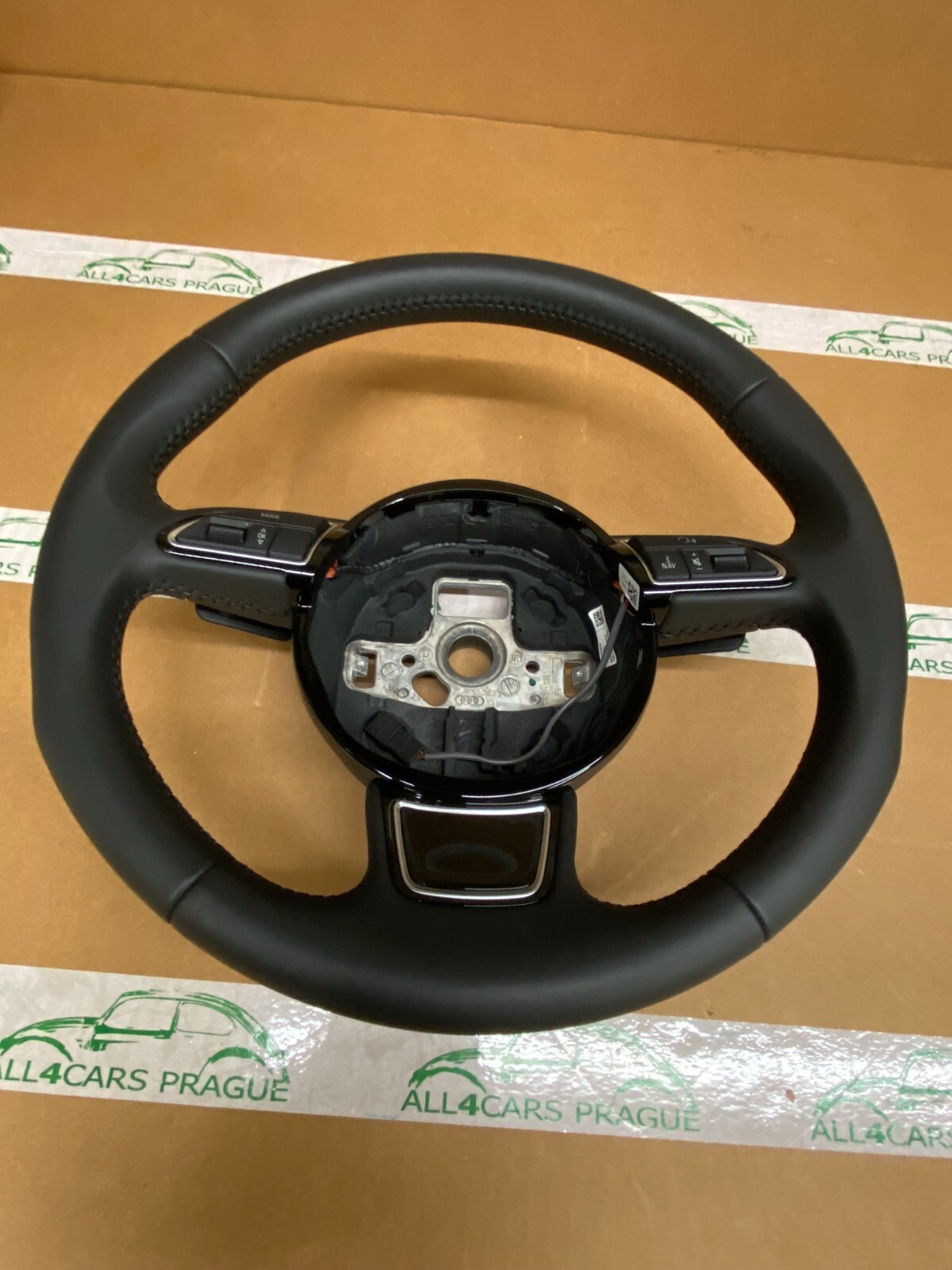 AUDI LENKRAD A4 S4 A5 S5 SPORT LEDERLENKRAD SCHALTWIPPEN 8K0 419 091 BN FAST NEU - Obrázek 6