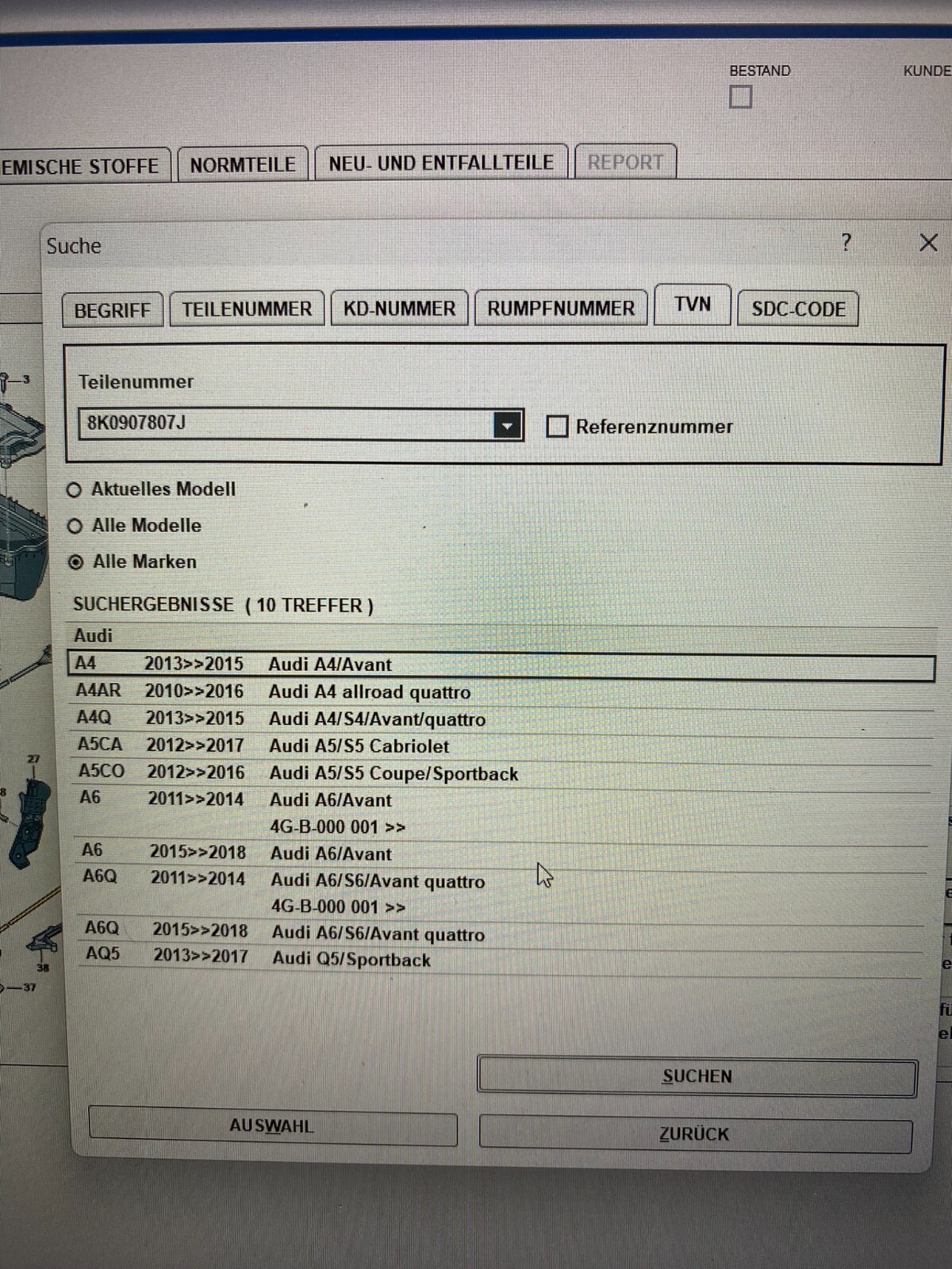 AUDI NOX SENSOR 8K0907807J 8K0907807T - FAST NEU-DEMONT VOM TEST WAGEN - 1500 KM - Obrázek 9