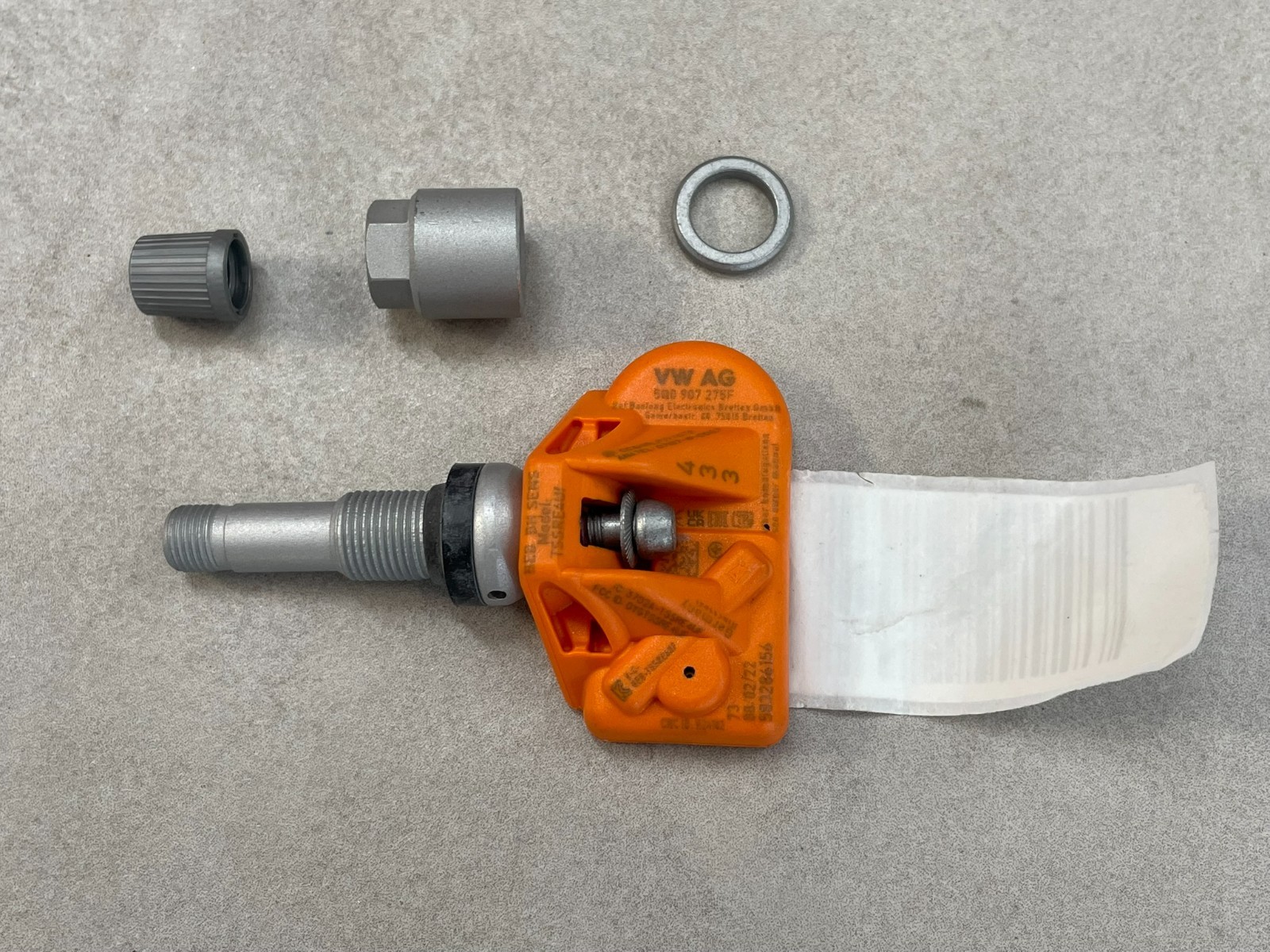 AUDI PORSCHE BENTLEY REIFENDRUCK SENSOR TPMS/RDKS 5Q0907275F ORIG. ! NEU VW !! - Obrázek 9