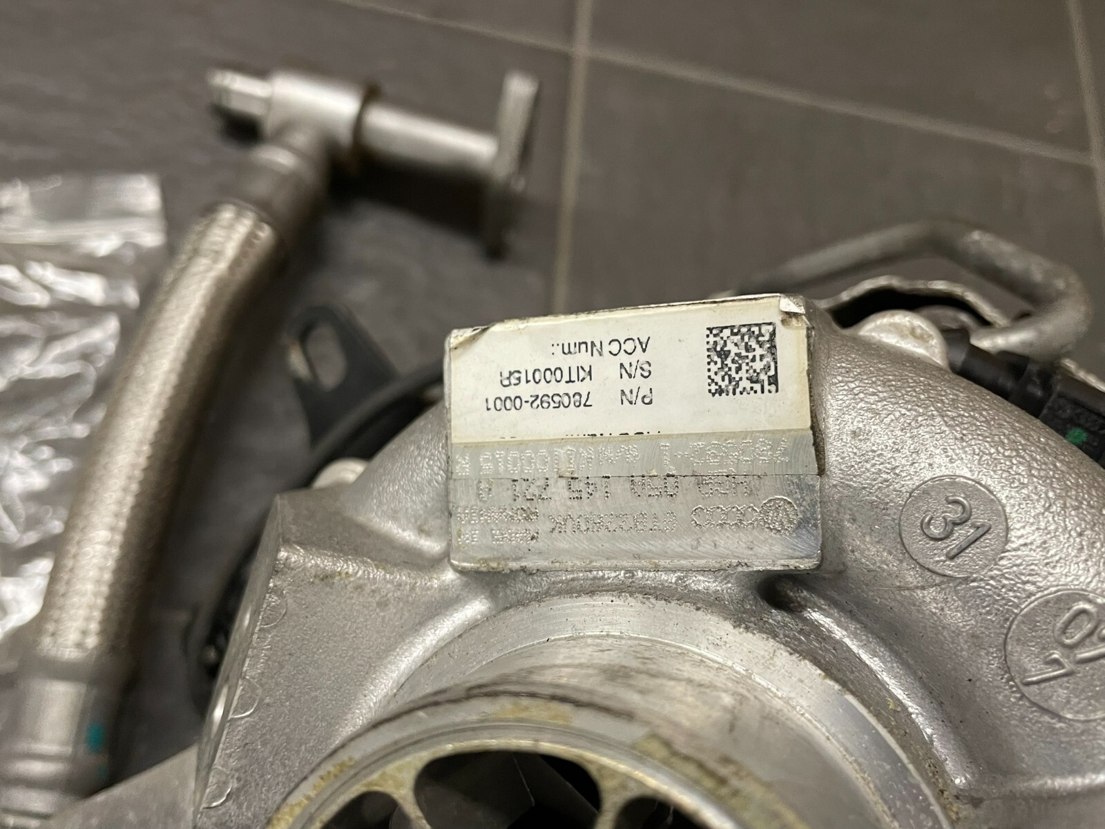 AUDI Q7 6.0L V12 TURBOLADER GARRETT 05A145721A FAST NEU DEMONT VON TEST CAR - Obrázek 13