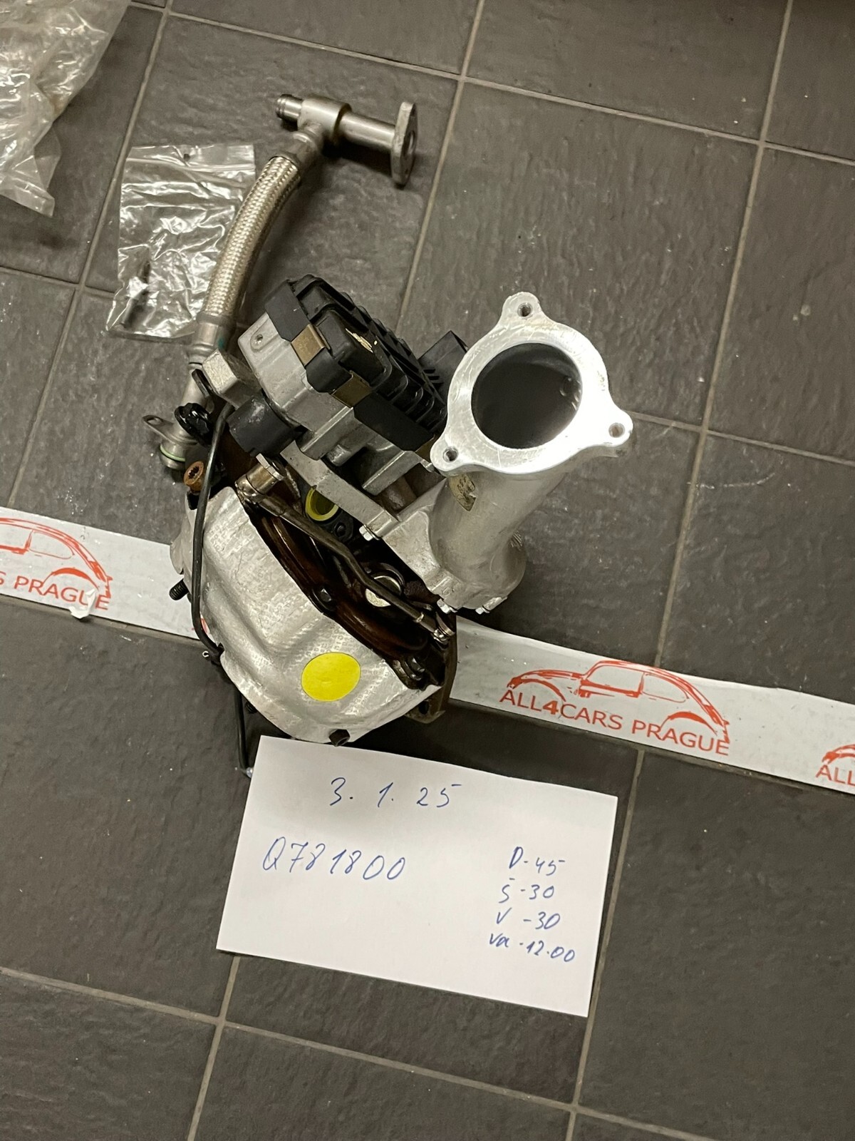 AUDI Q7 6.0L V12 TURBOLADER GARRETT 05A145721A FAST NEU DEMONT VON TEST CAR - Obrázek 22