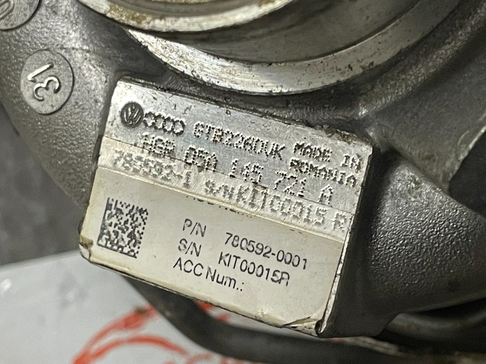 AUDI Q7 6.0L V12 TURBOLADER GARRETT 05A145721A FAST NEU DEMONT VON TEST CAR - Obrázek 8