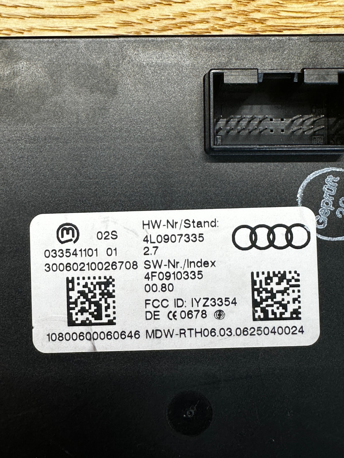 AUDI Q7 KEYLESS STEUERGERÄT ANTENNENLESEEINHEIT 4L0907335 Fast Neu d v Test Car - Obrázek 3