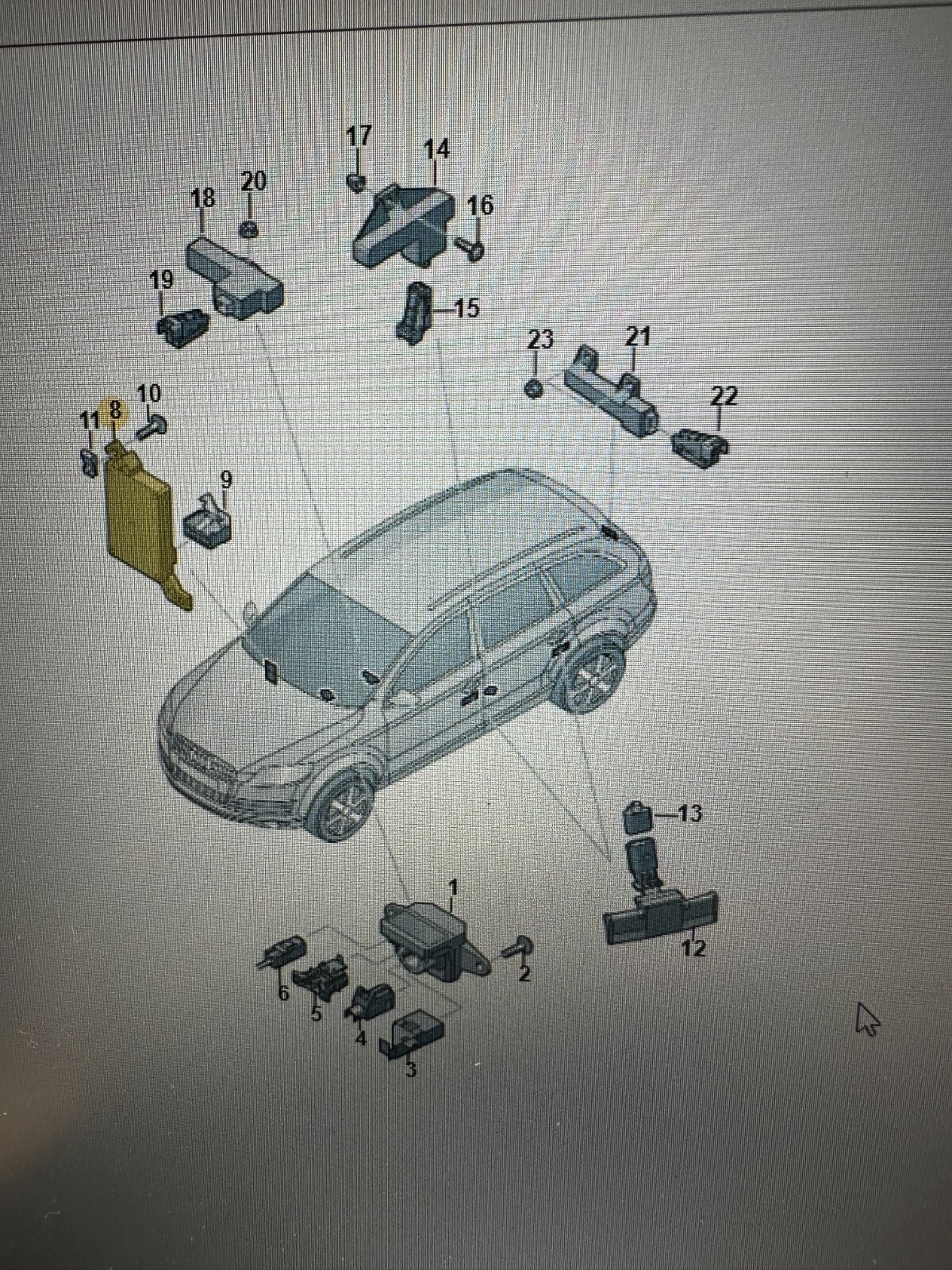 AUDI Q7 KEYLESS STEUERGERÄT ANTENNENLESEEINHEIT 4L0907335 Fast Neu d v Test Car - Obrázek 5