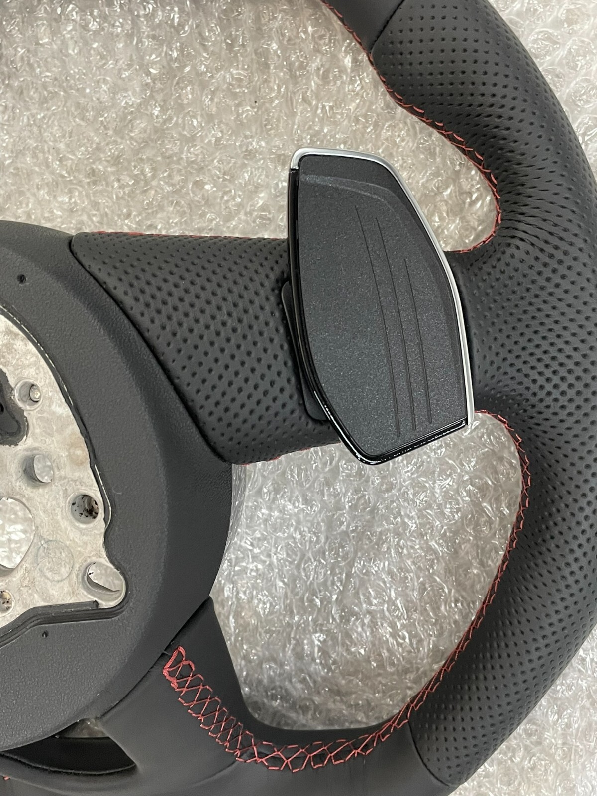 AUDI S4 S5 8W SPORT LEDER LENKRAD ABGEFLACHT GELOCHT S PADELS 8W0419091 ORIG NEU - Obrázek 14