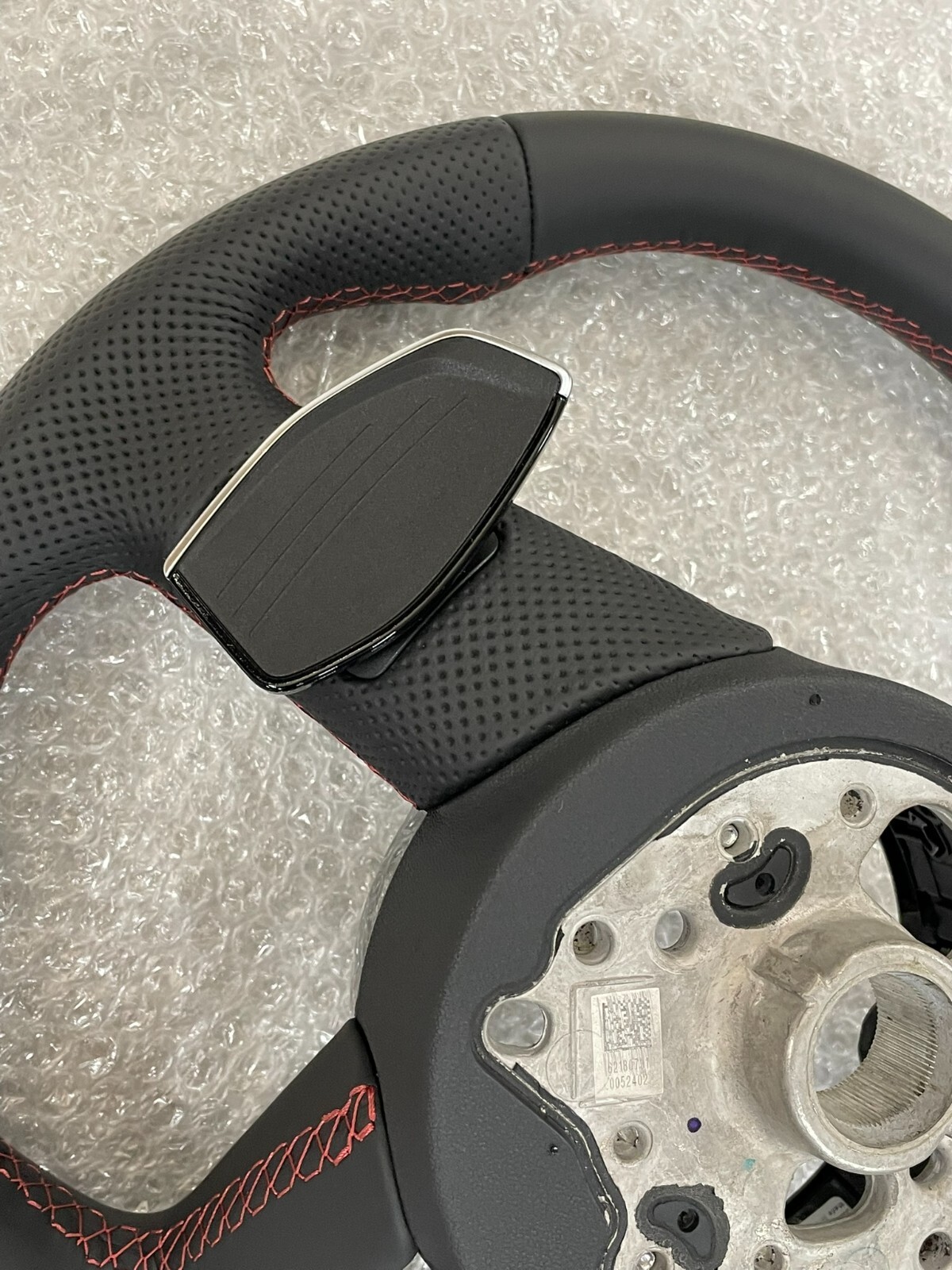 AUDI S4 S5 8W SPORT LEDER LENKRAD ABGEFLACHT GELOCHT S PADELS 8W0419091 ORIG NEU - Obrázek 15