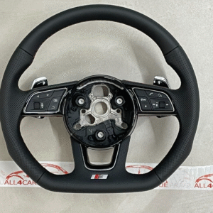 AUDI S4 S5 8W SPORT LEDER LENKRAD ABGEFLACHT GELOCHT S PADELS 8W0419091 ORIG NEU