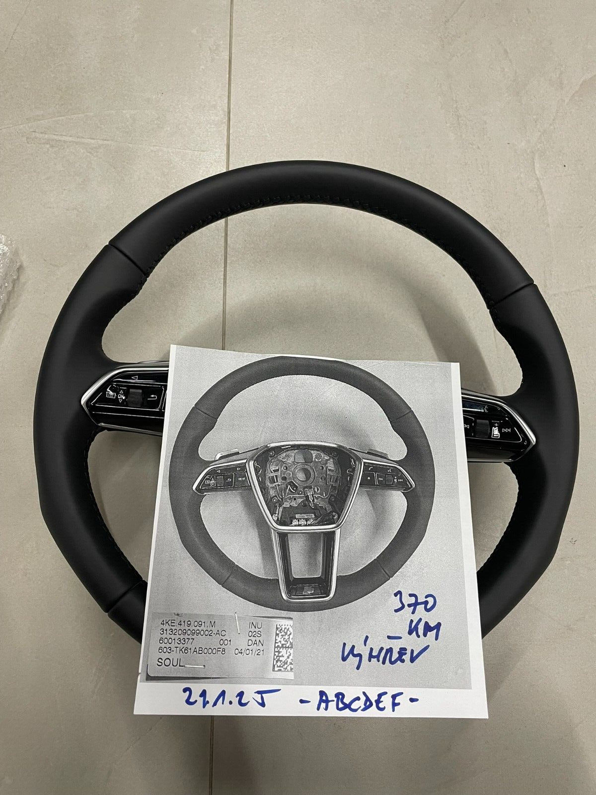 AUDI S6,A6,A7,A8 C8 AUDI SPORT LENKRAD S LEDER BEHEIZT 4KE419091M Test Wagen.... - Obrázek 23