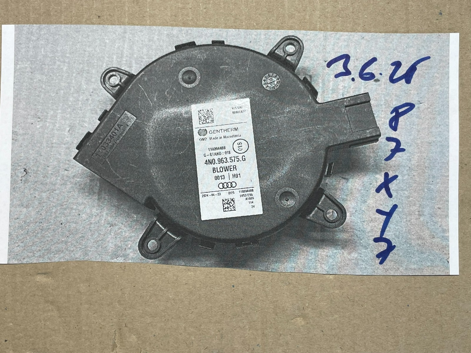 AUDI ŠKODA KLIMA SITZEN BELÜFTUNGSMOTOR 4N0963575G DEM VOM TEST WAGEN ORIGINAL - Obrázek 15